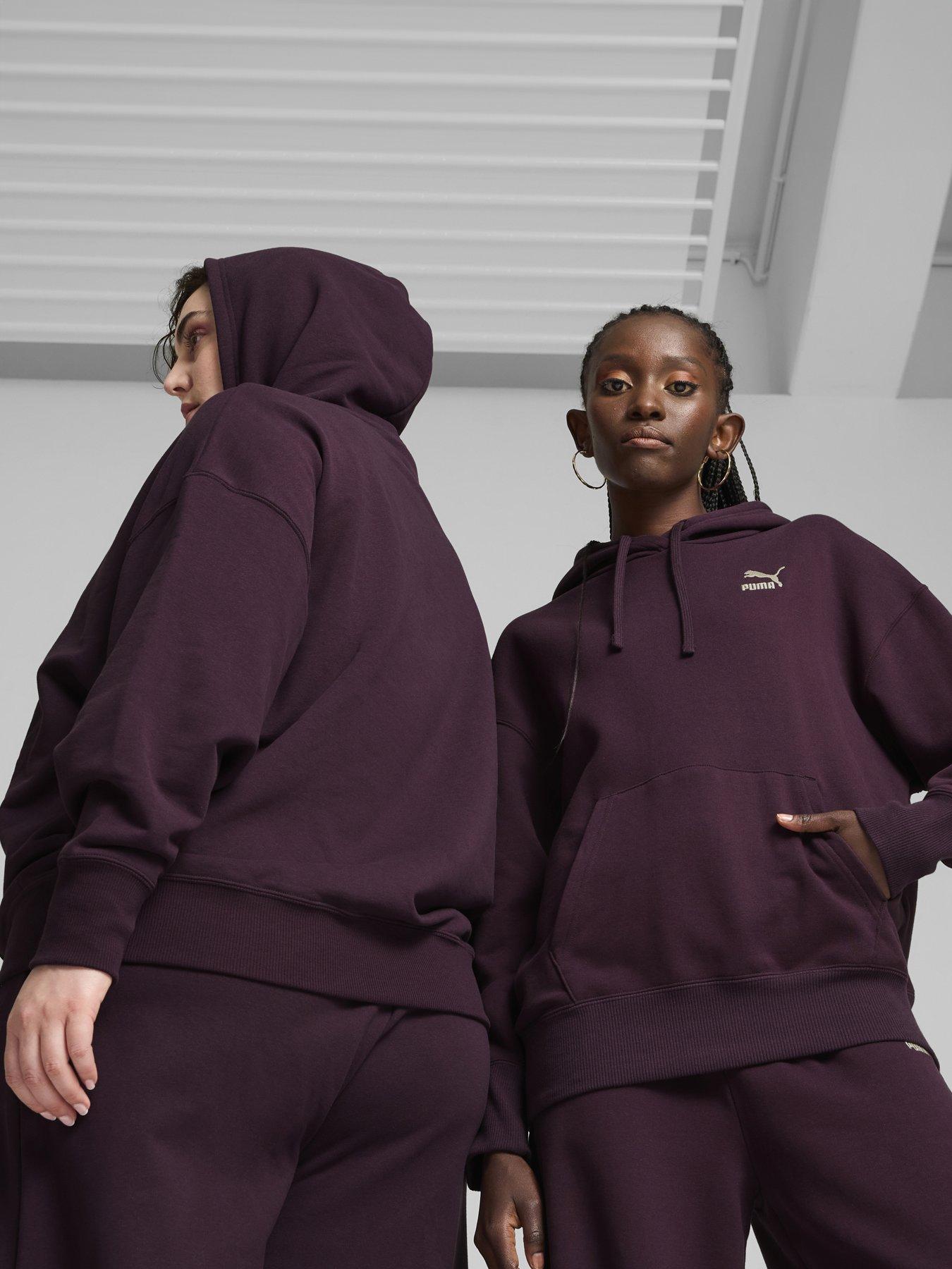 Image of Puma Women's Better Classics Relaxed Hoodie - Purple