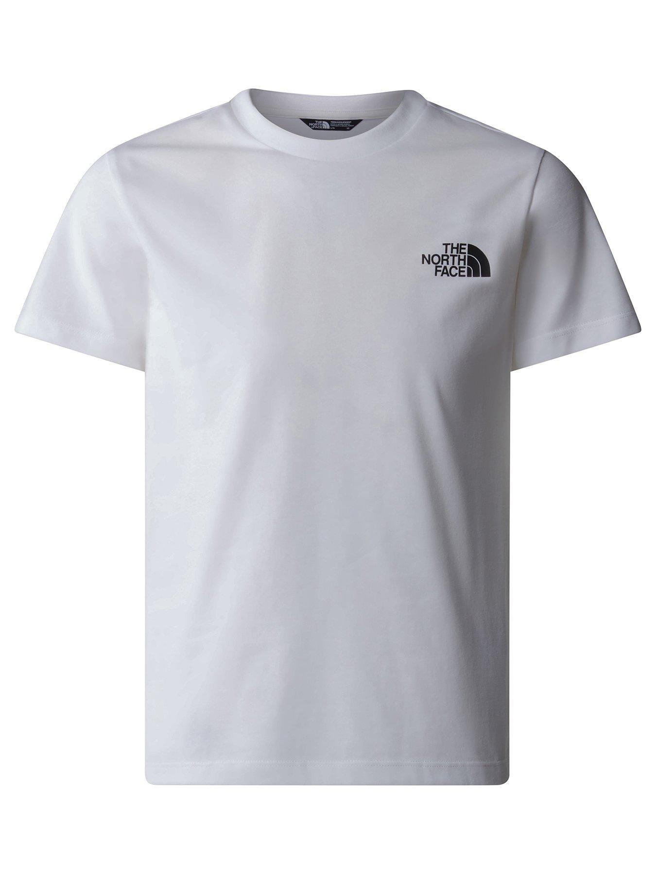 Image 1 of 4 of THE NORTH FACE Juniors Short Sleeve Simple Dome T-Shirt&nbsp;- White