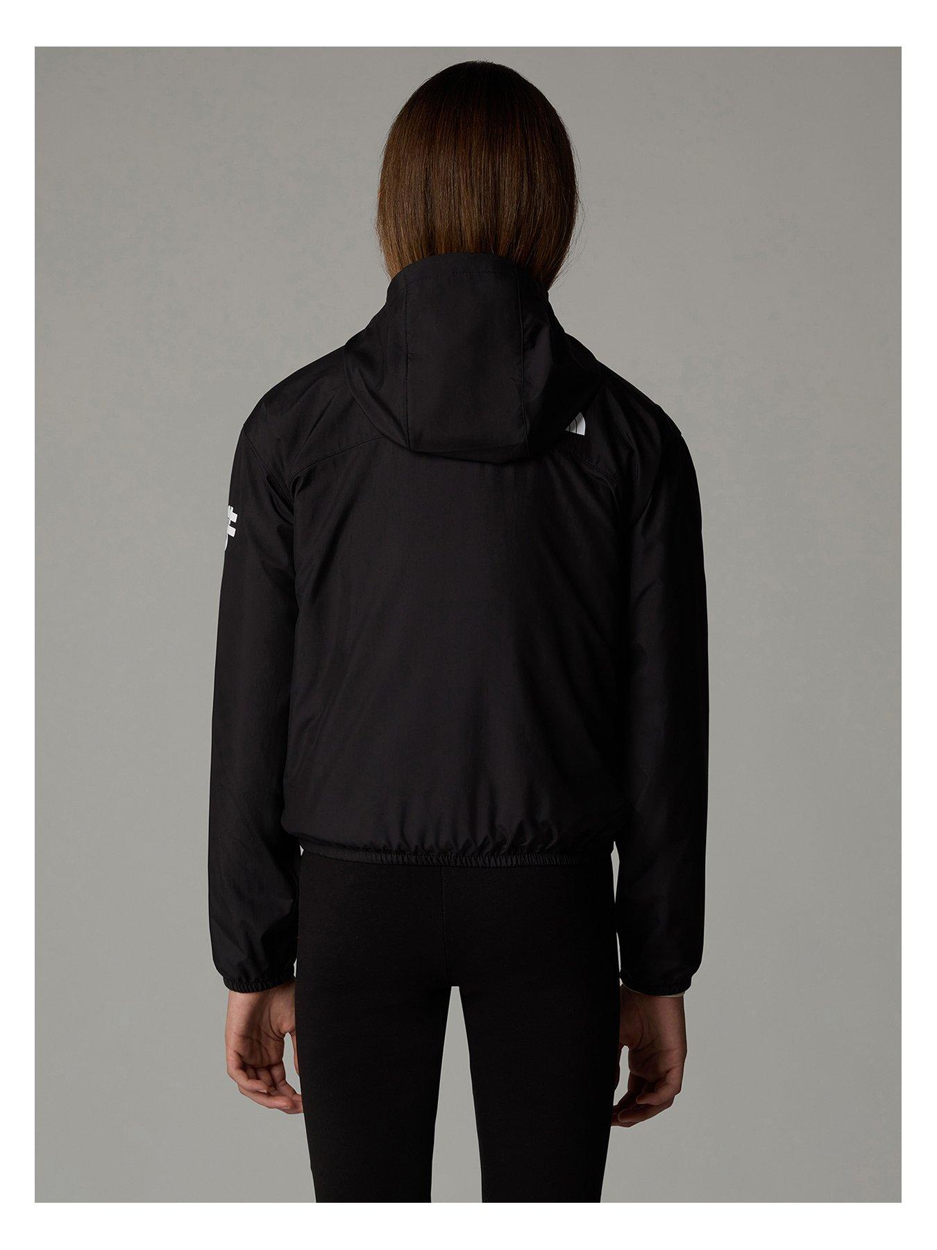 The north face junior windwall full zip jacket black store