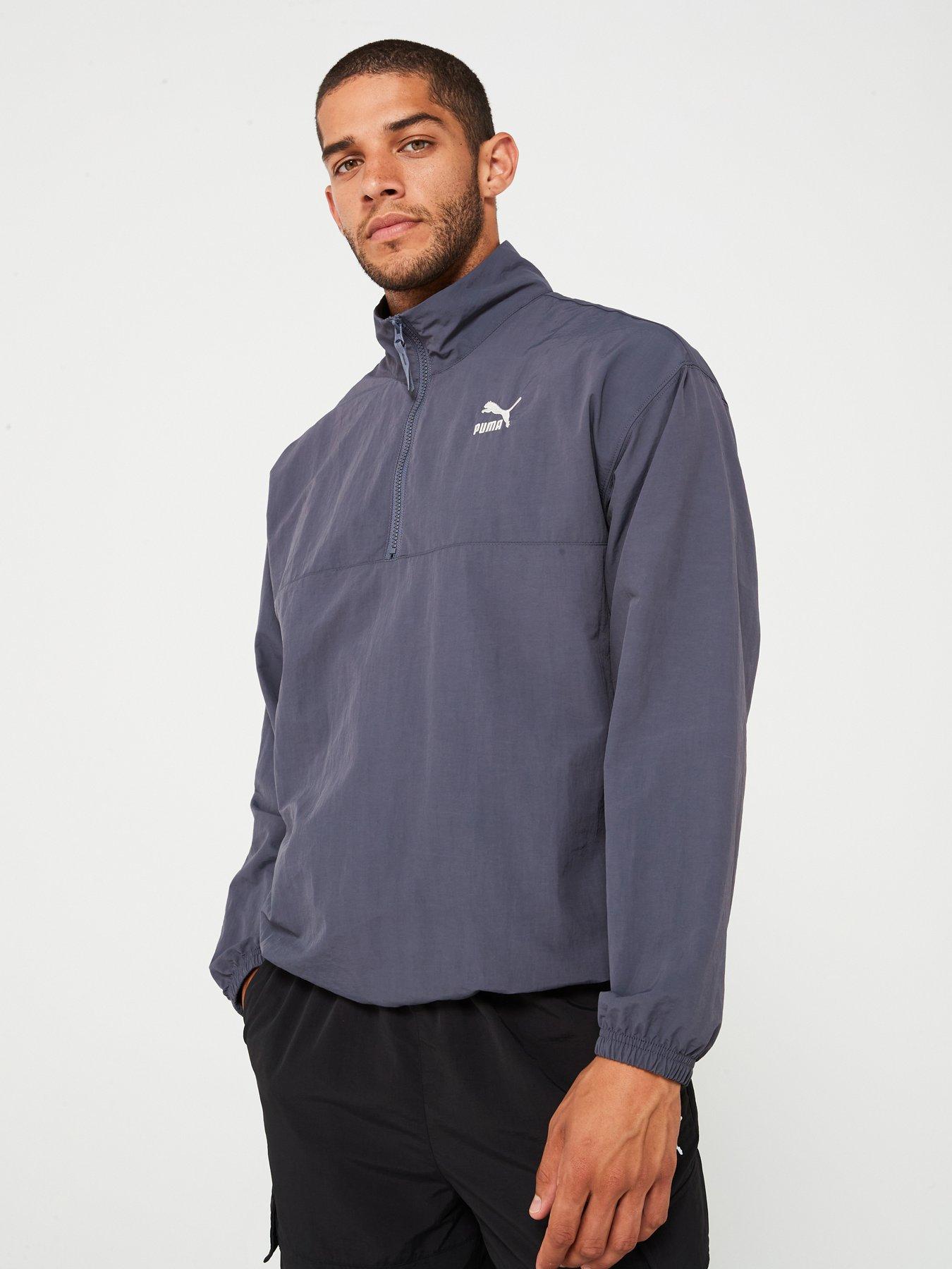 undefined Men's Classics Woven Half-Zip Top - Grey