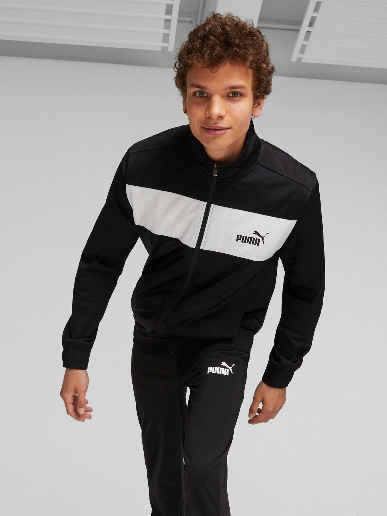 undefined Men's Poly Tracksuit - Black
