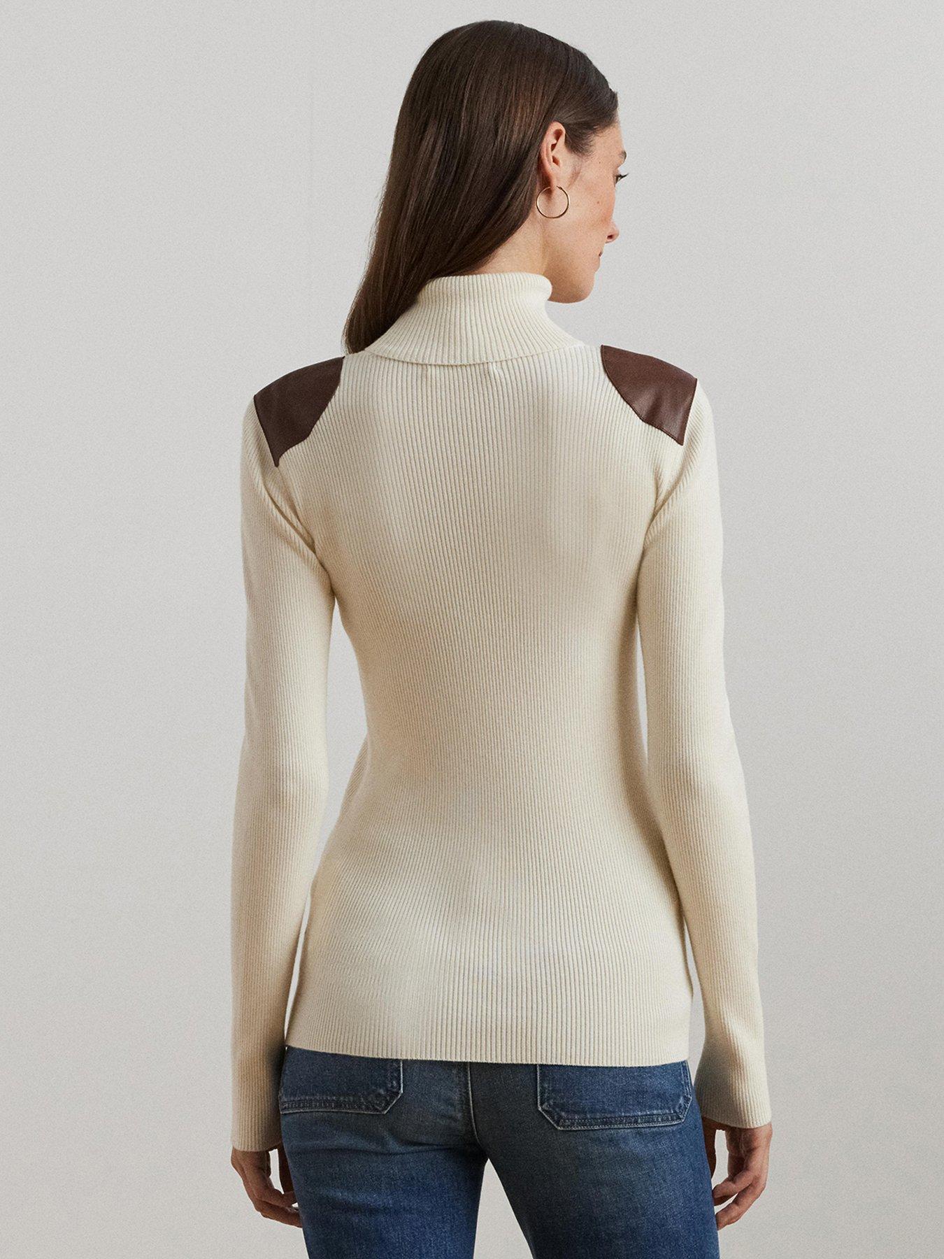 Image 2 of 5 of Lauren by Ralph Lauren Amanda Long Sleeve Jumper - Cream