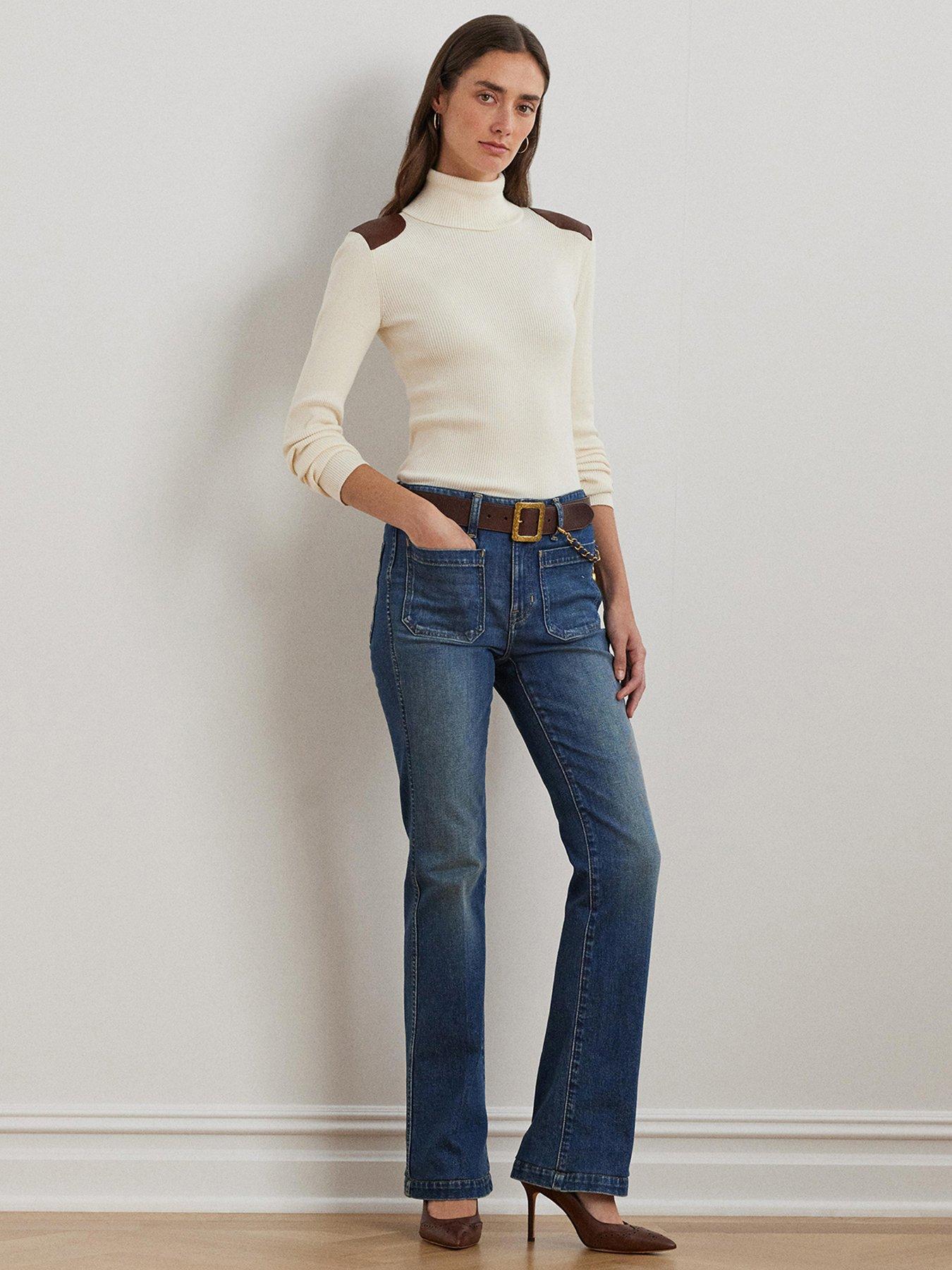 Image 3 of 5 of Lauren by Ralph Lauren Amanda Long Sleeve Jumper - Cream