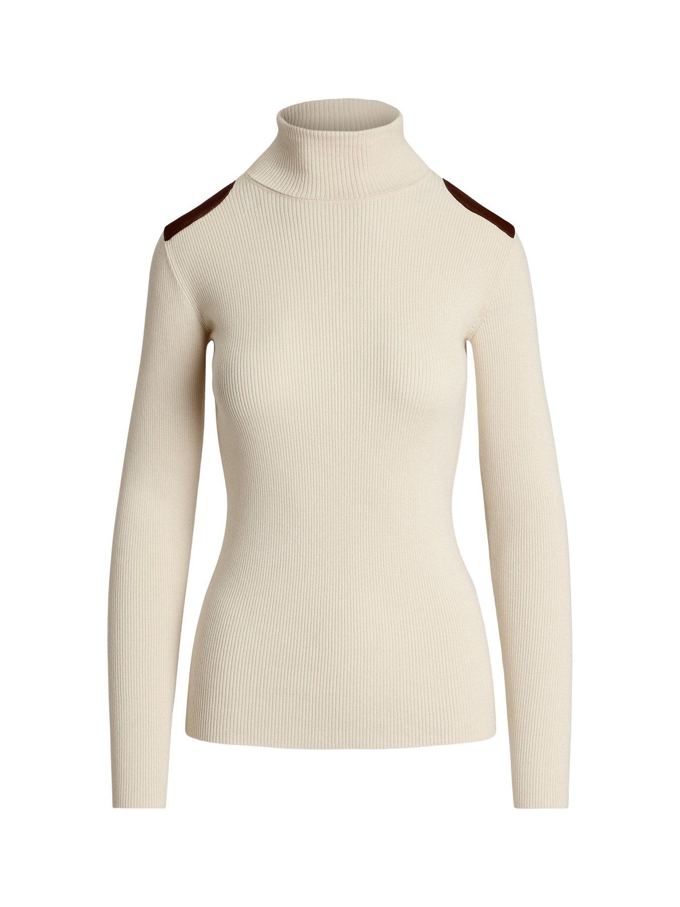 Image 5 of 5 of Lauren by Ralph Lauren Amanda Long Sleeve Jumper - Cream