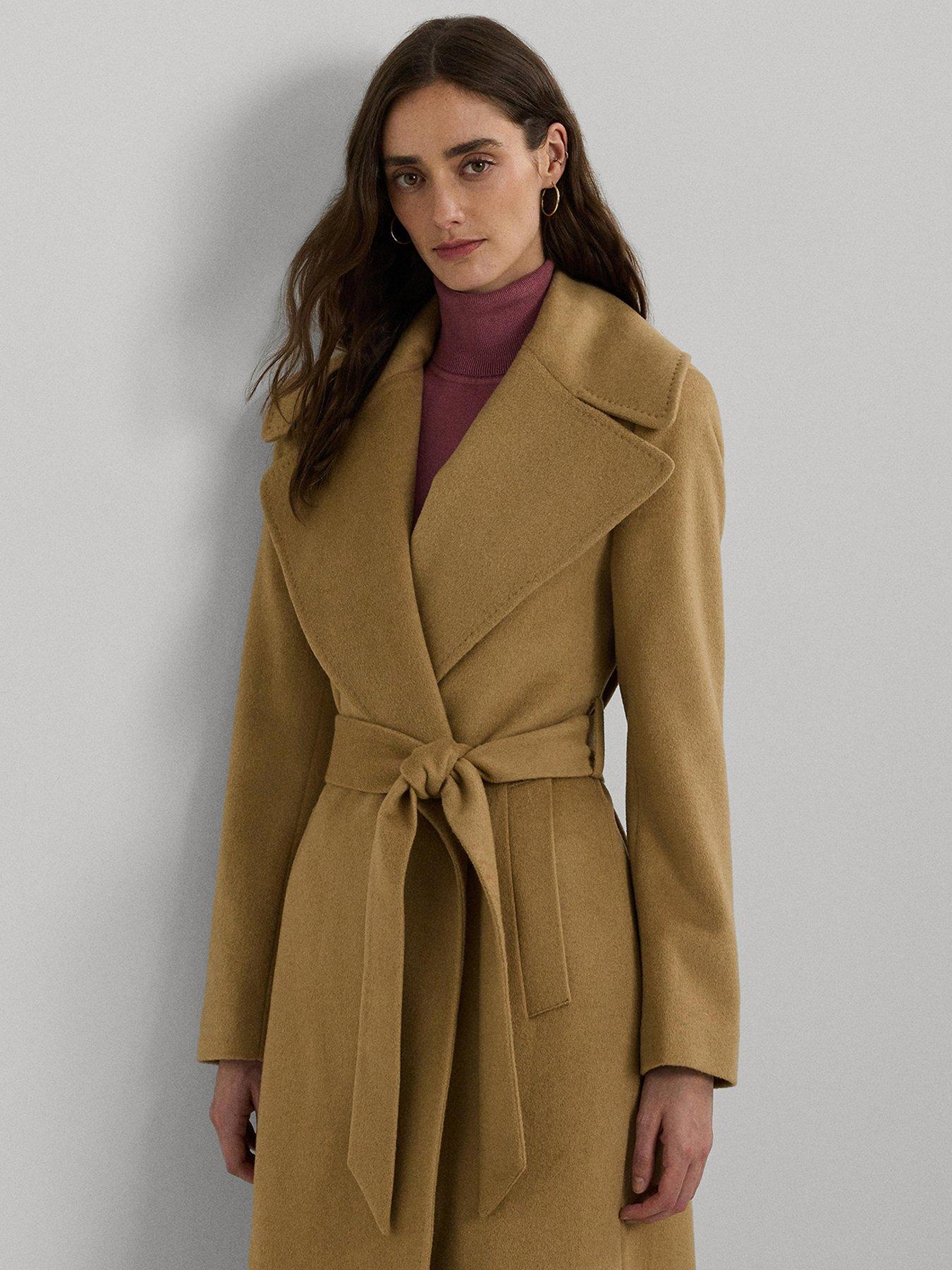 Lauren ralph lauren wool wrap coat online