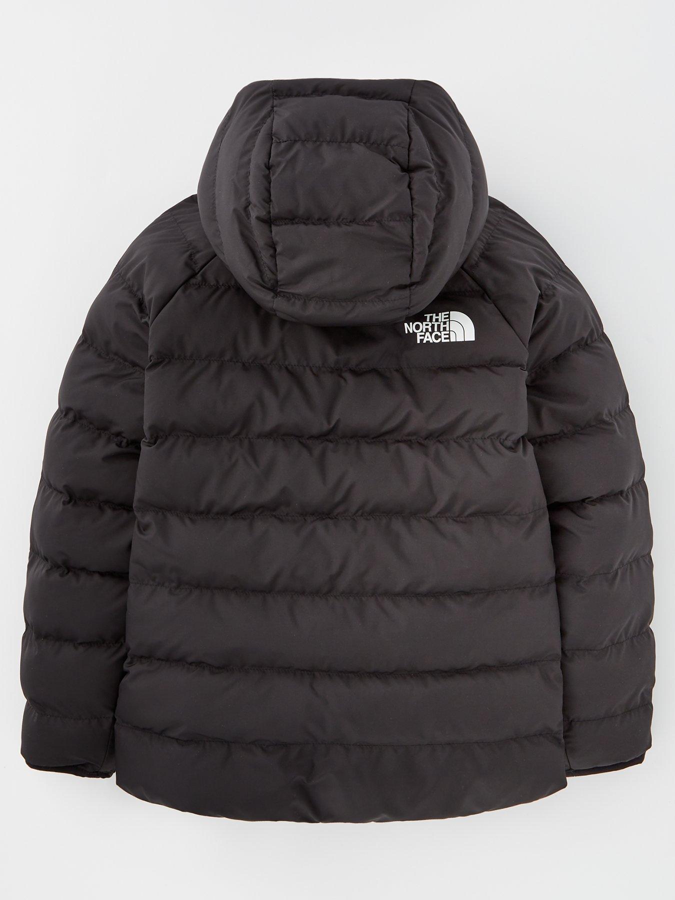 THE NORTH FACE Junior Kids Reversible Perrito Hooded Jacket Black Very