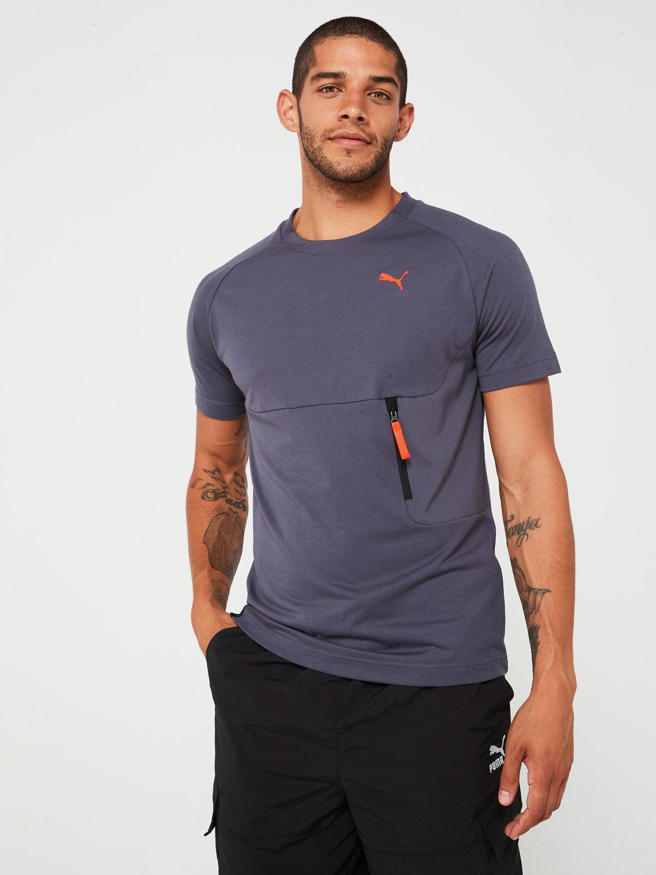 Men s Pumatech Pocket T shirt Grey