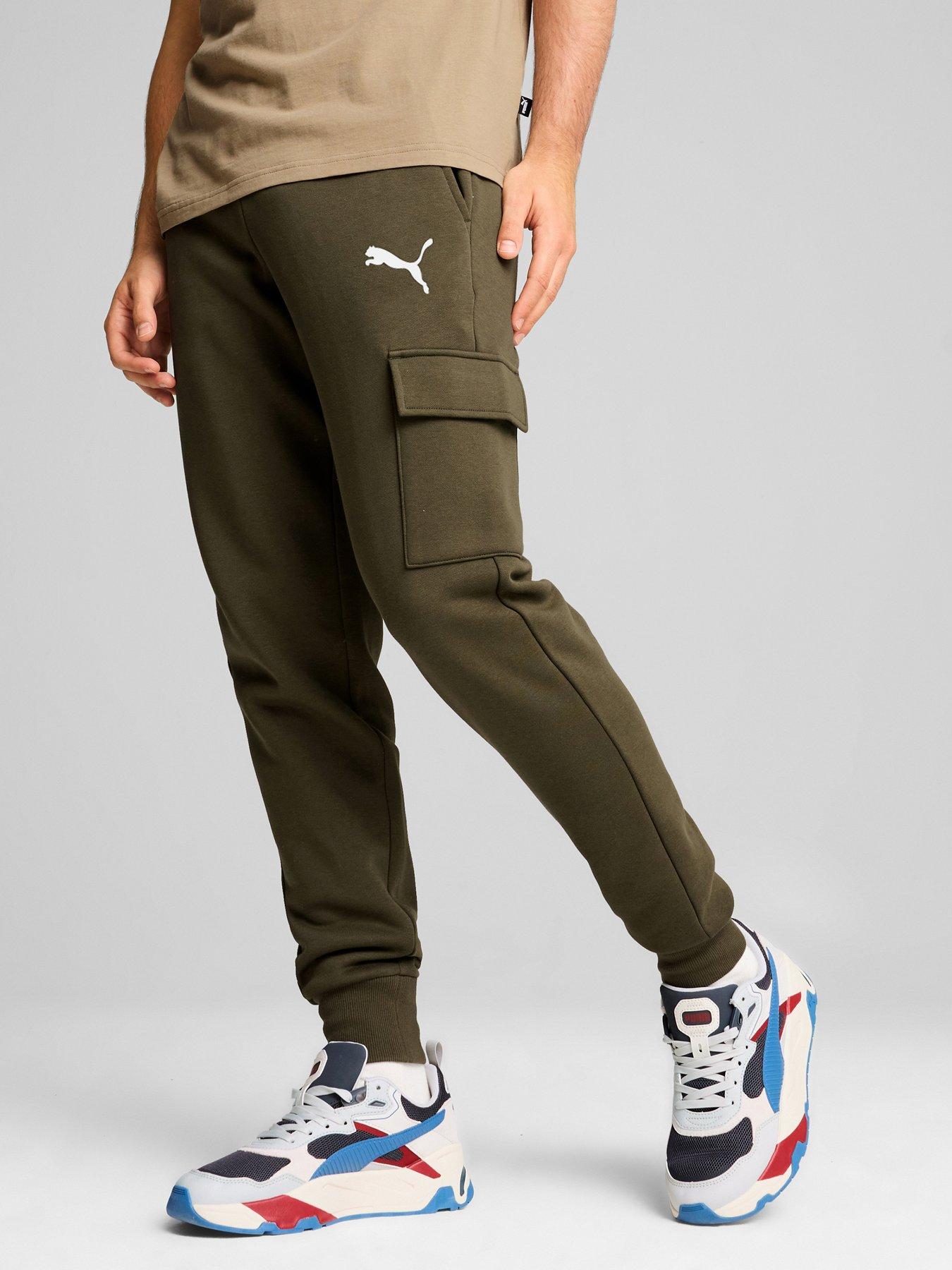 Puma Men s Essentials Cargo Pants Green Very