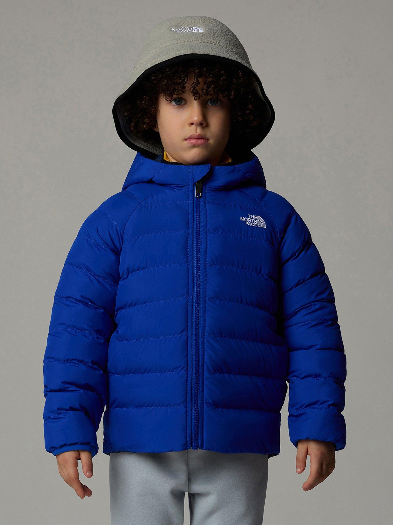 Kids Boys Reversible Perrito Hooded Jacket Blue