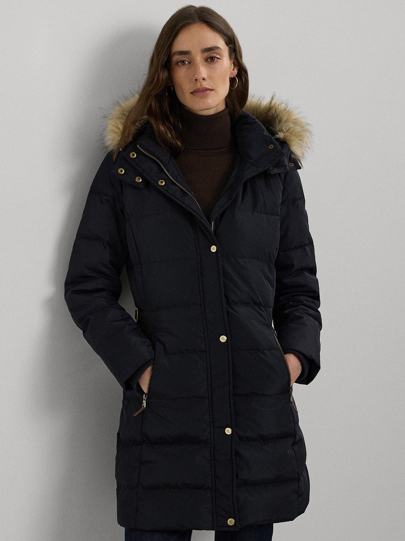 undefined Hooded Puffer Jacket - Navy
