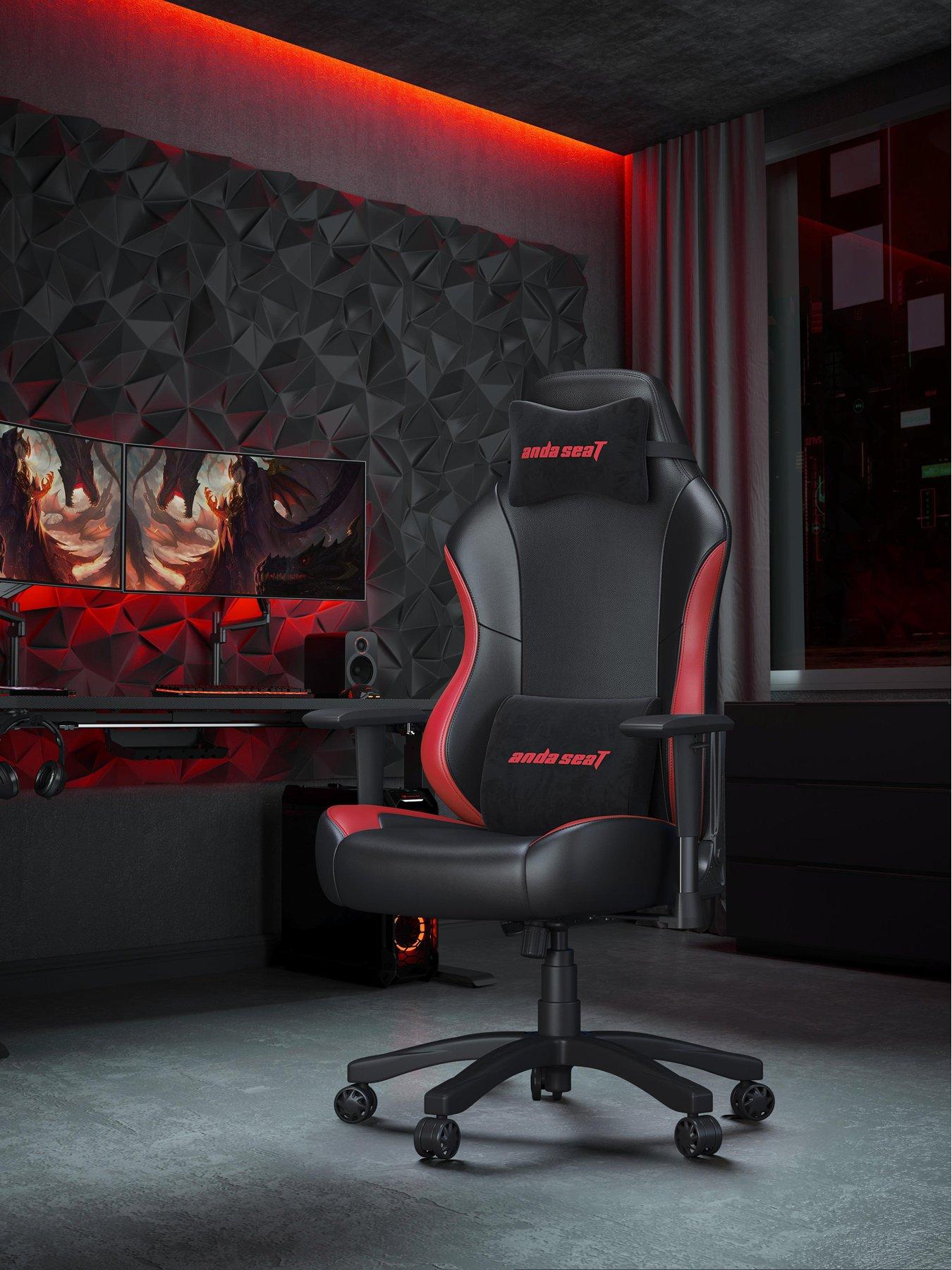 undefined Anda seaT Luna Premium Large Gaming Chair - Black/Red