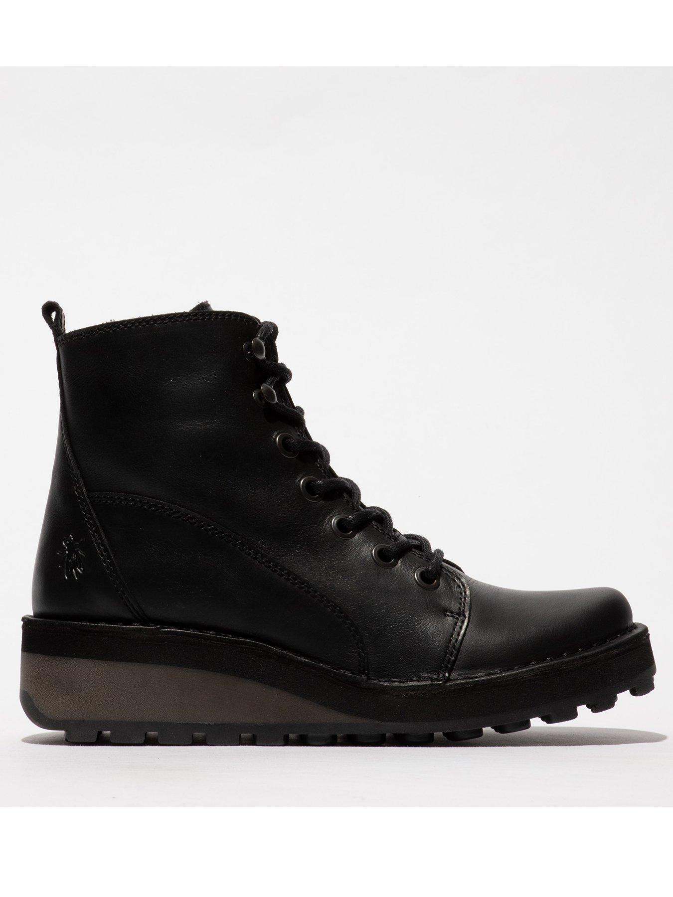 undefined Hazi147fly Lace Up Ankle Boot - Black