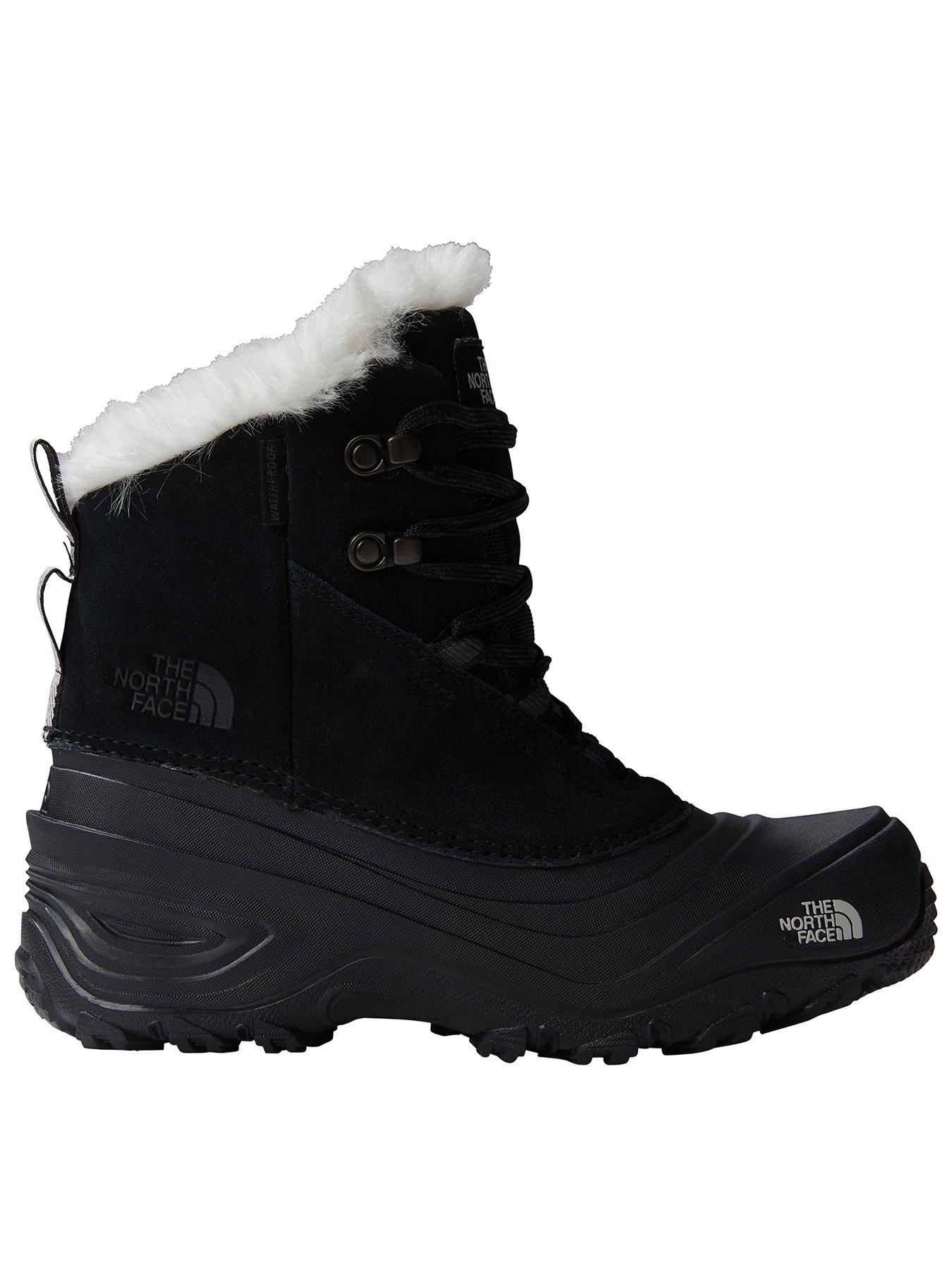 THE NORTH FACE Junior Shellista V Lace Waterproof Snow Boots - Black, Black, Size 11