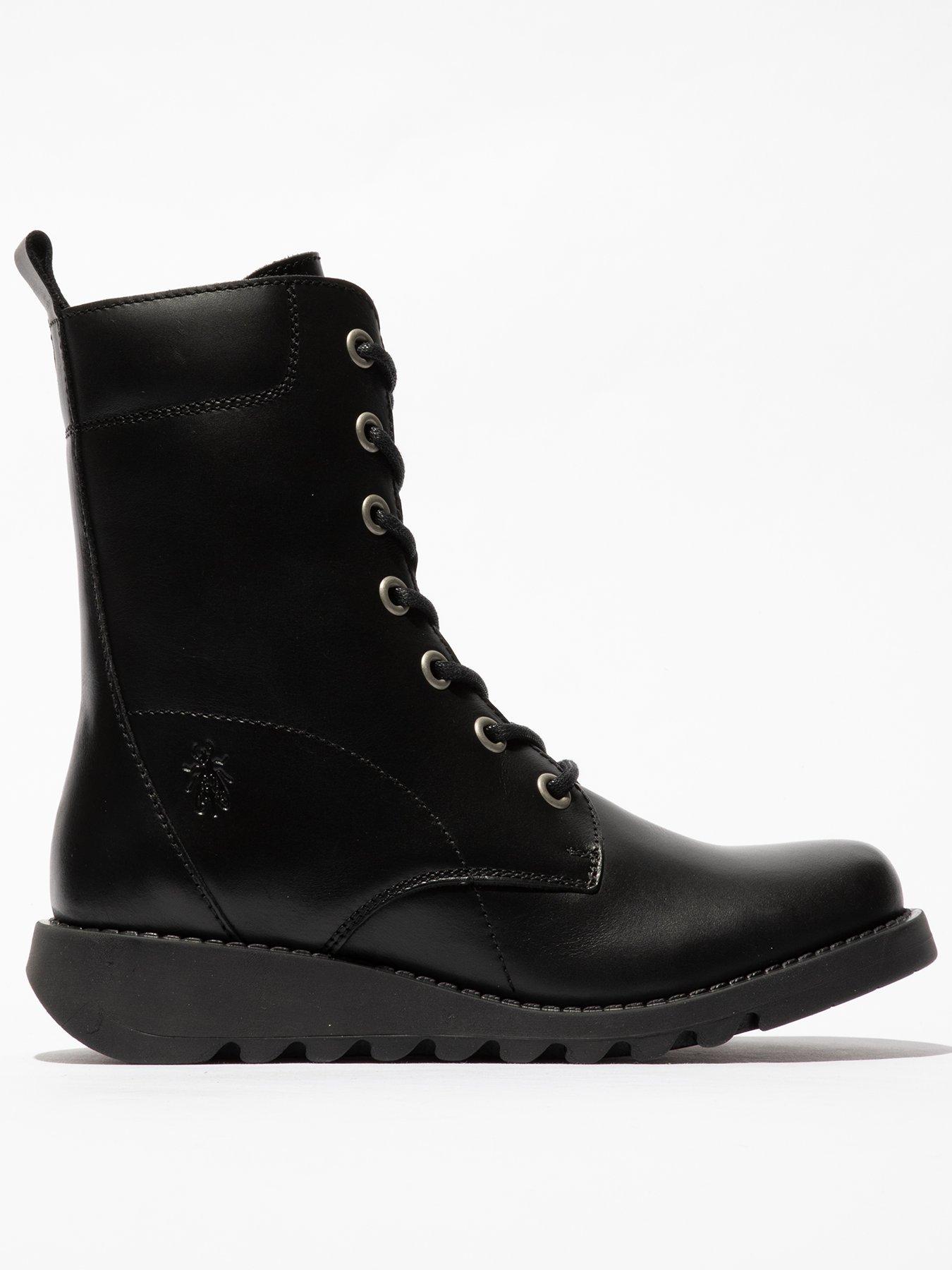 undefined Silf015fly Lace Up Ankle Boot - Black