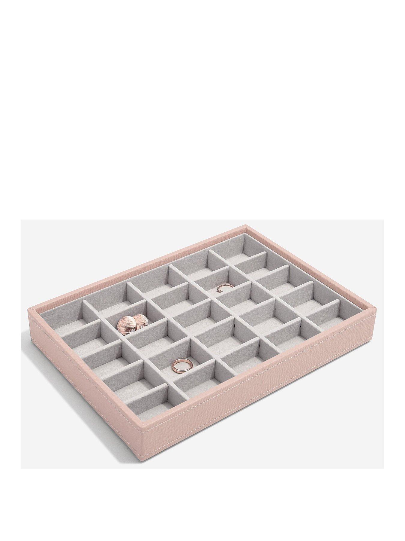 undefined Classic 25 Section Trinkets Tray - Blush
