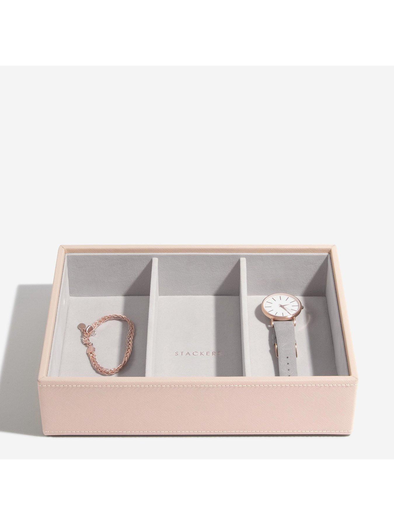 Image 2 of 3 of Stackers Classic 3 Section Deep Tray - Blush