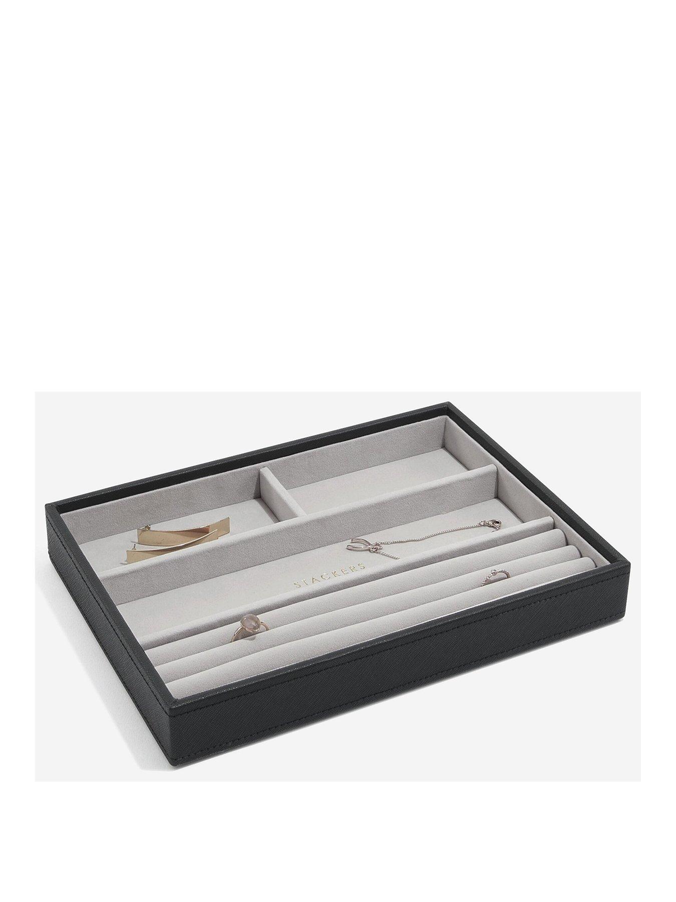 Image 1 of 3 of Stackers Classic 4 Section Tray - Black