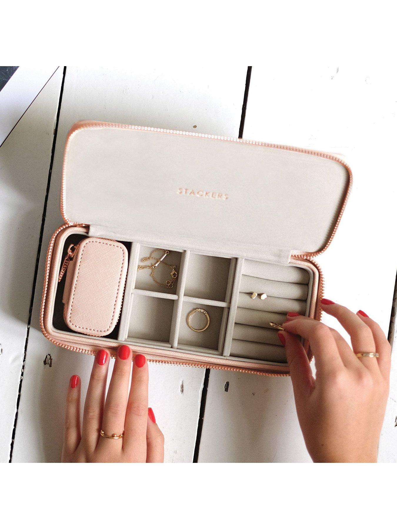 Image 2 of 3 of Stackers Large &amp; Petite Travel Box - Blush