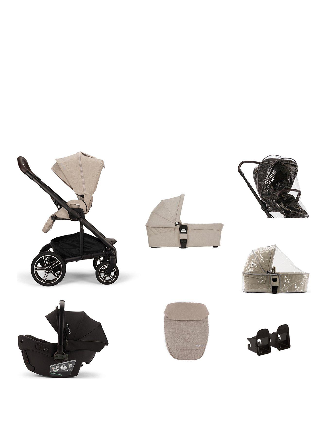Nuna MIXX next Urbn Bundle with PIPA urbn Car Seat - Biscotti