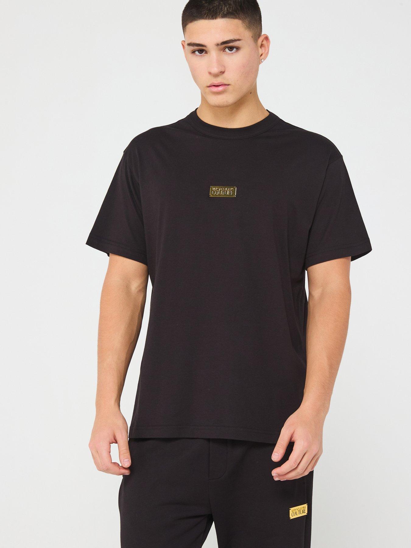 undefined Metal Plaque Logo T-Shirt - Black