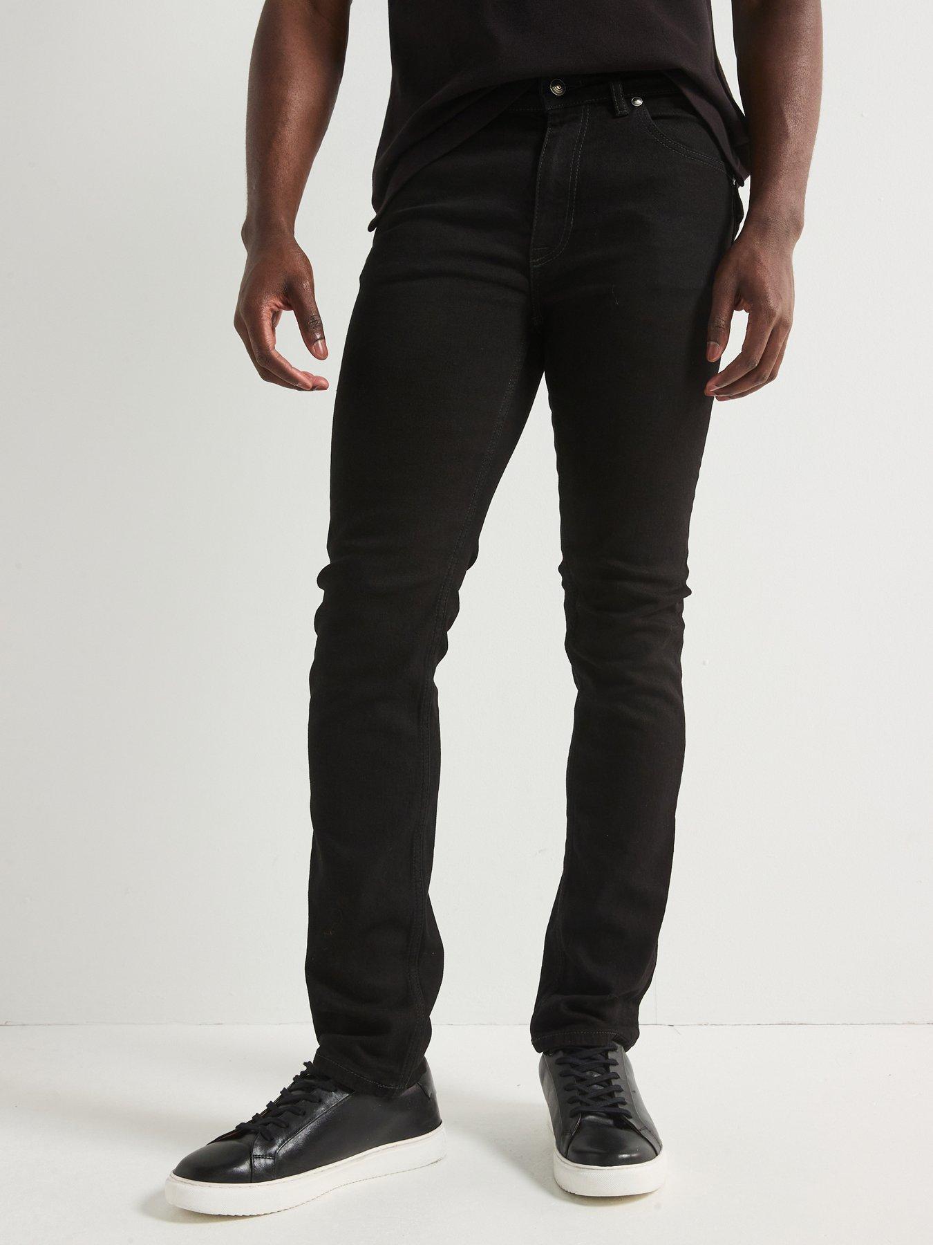 undefined Slim Leg 5 Pocket Milano Jeans - Black