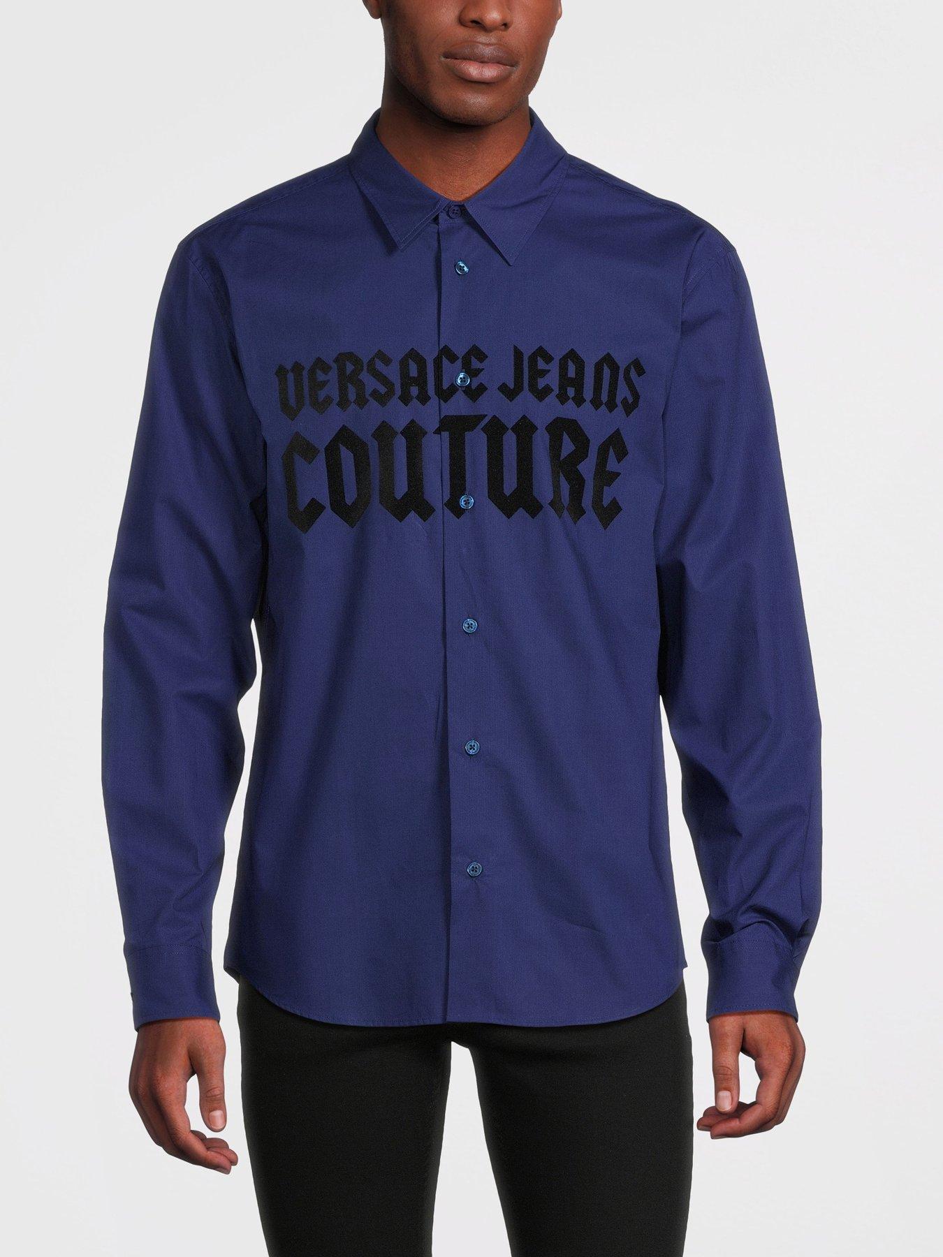 undefined Gothic Flock Shirt - Blue