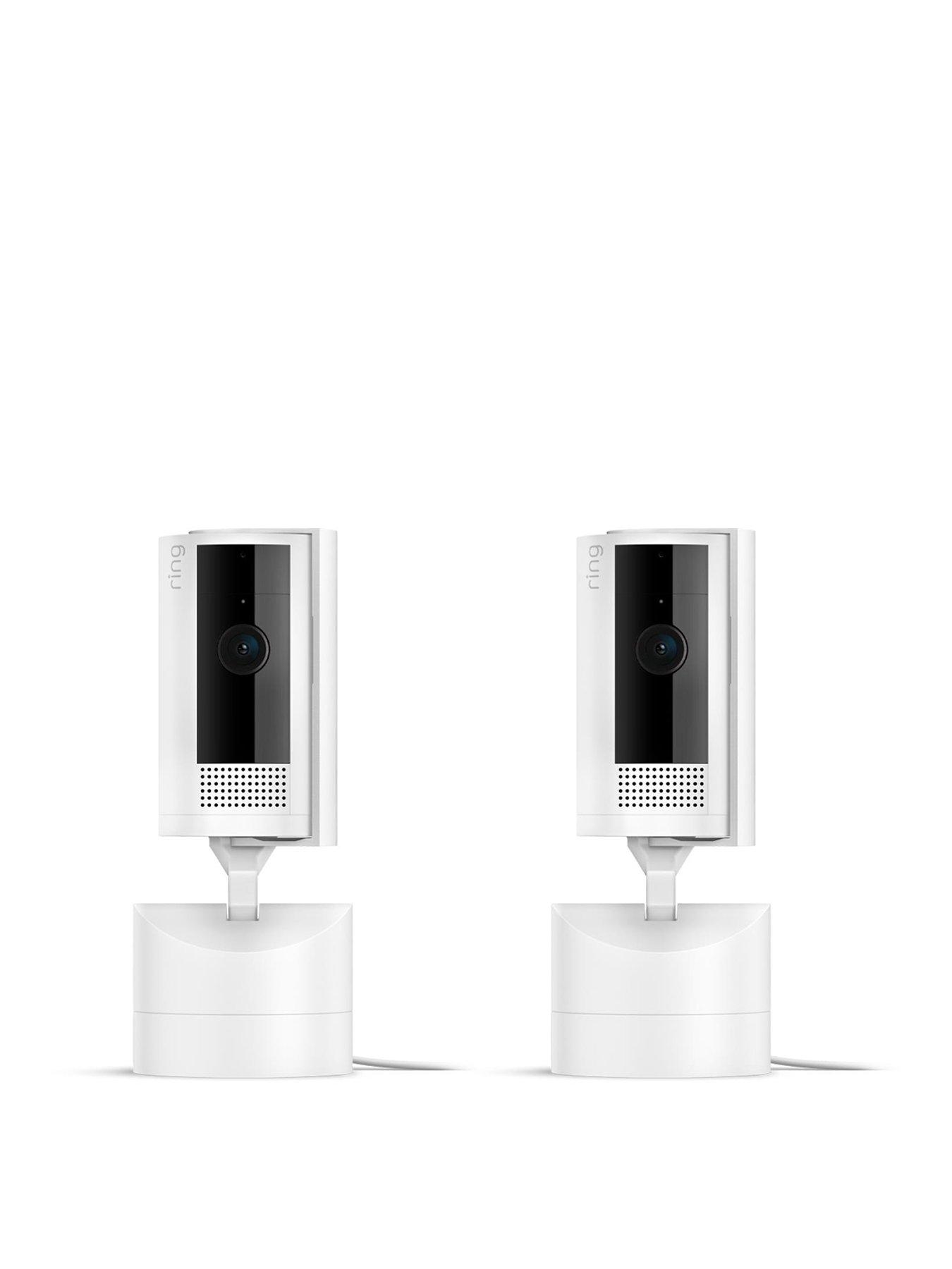 RING Pan-Tilt Indoor Smart Camera (UK) - 2 pack, White