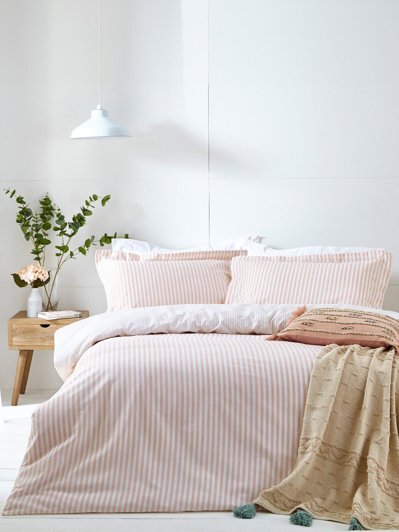 Product photograph of The Yard Hebden Duvet Cover Set - Pink from very.co.uk