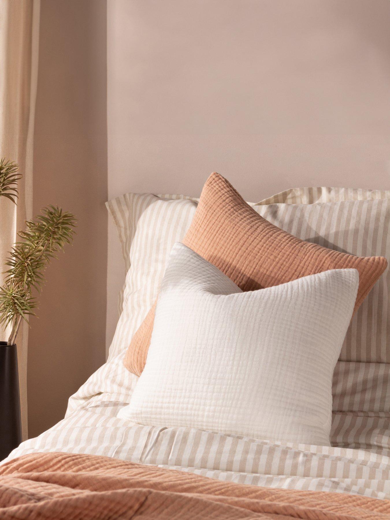 Product photograph of The Yard Lark Cushion - White from very.co.uk