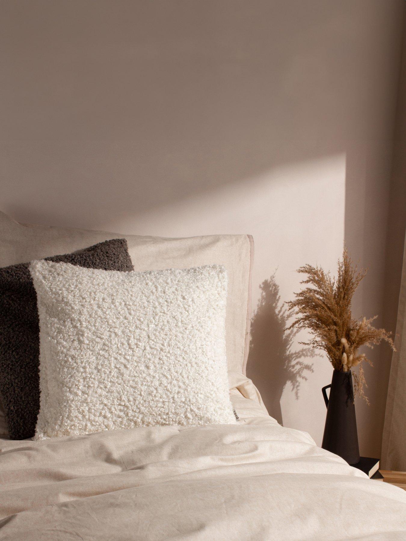 Product photograph of The Yard Cabu Cushion - Ecru from very.co.uk