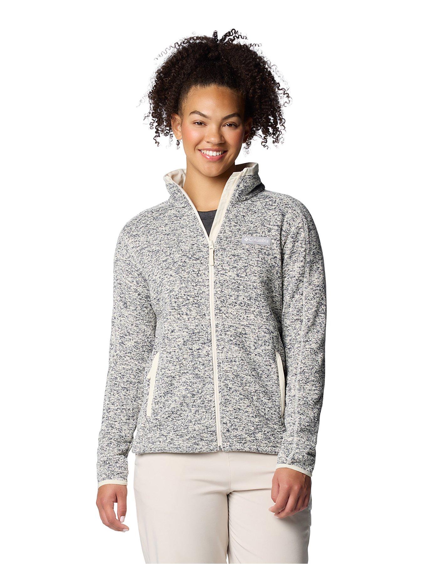 undefined Women's Sweater Weather Full Zip Jacket - White