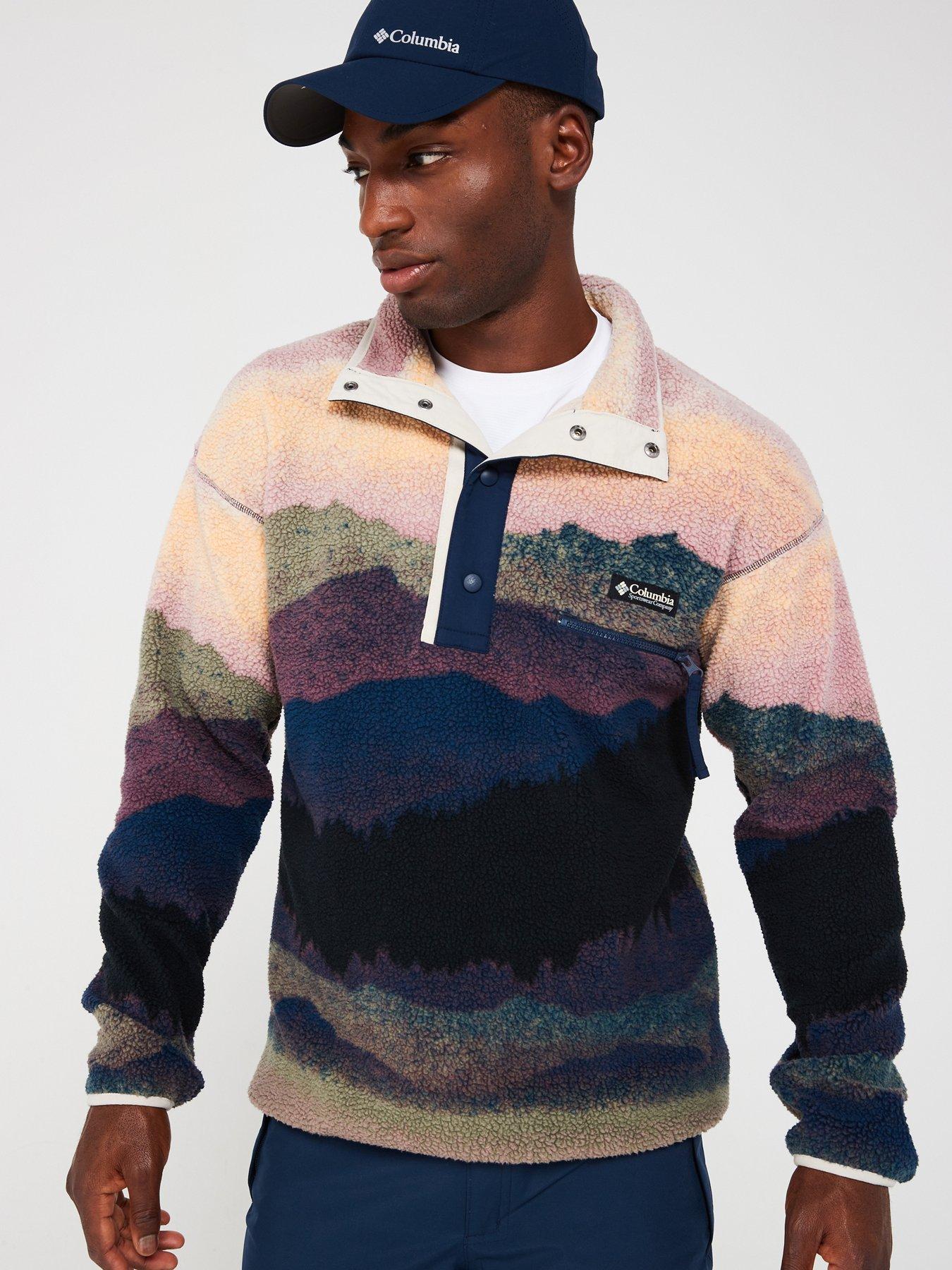 Image 4 of 4 of Columbia Men's Helvetia Ii Printed Half Snap Fleece - Blue