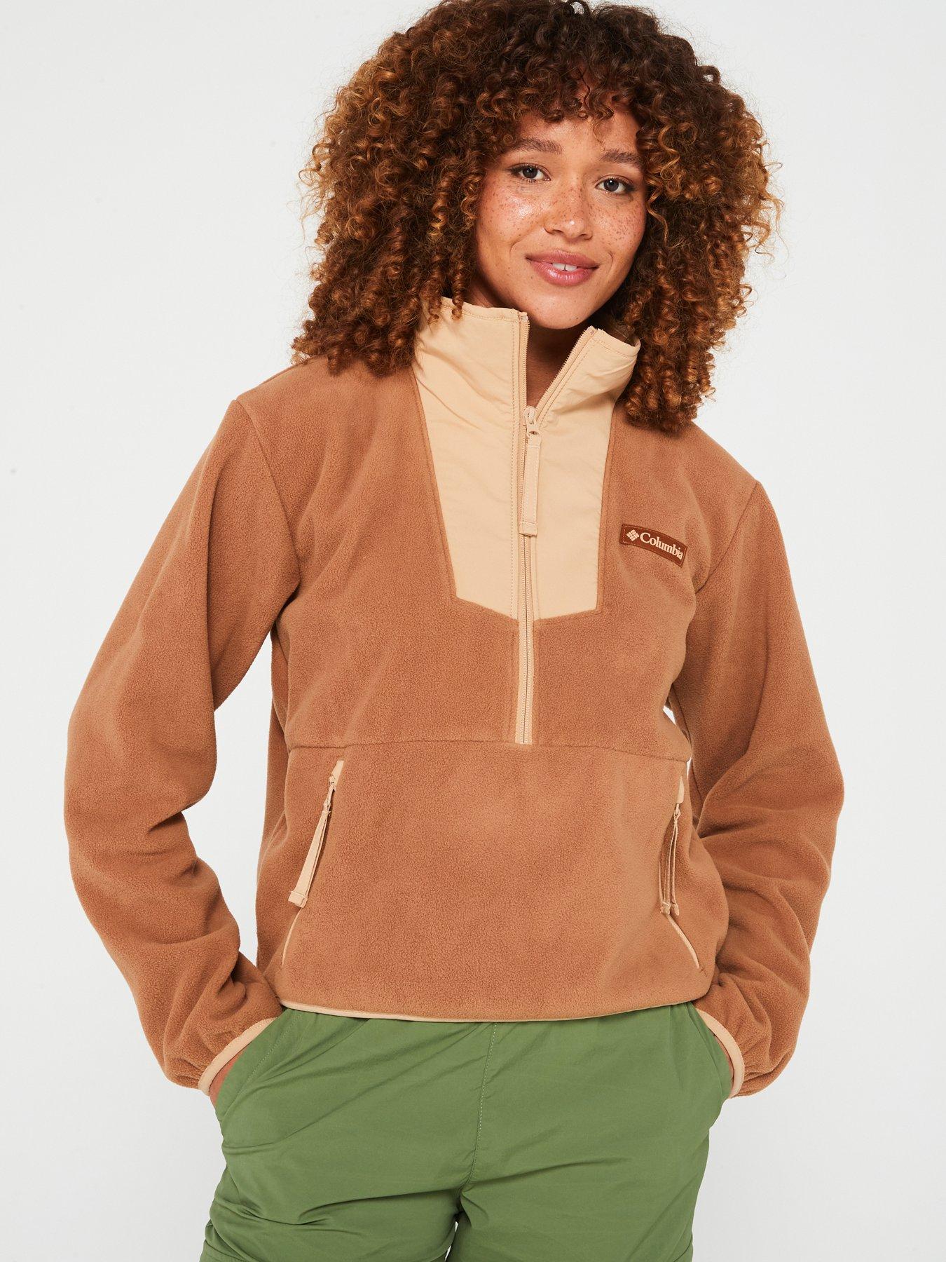 Columbia Women's Sequoia Grove 1/2 Zip Fleece Brown Very