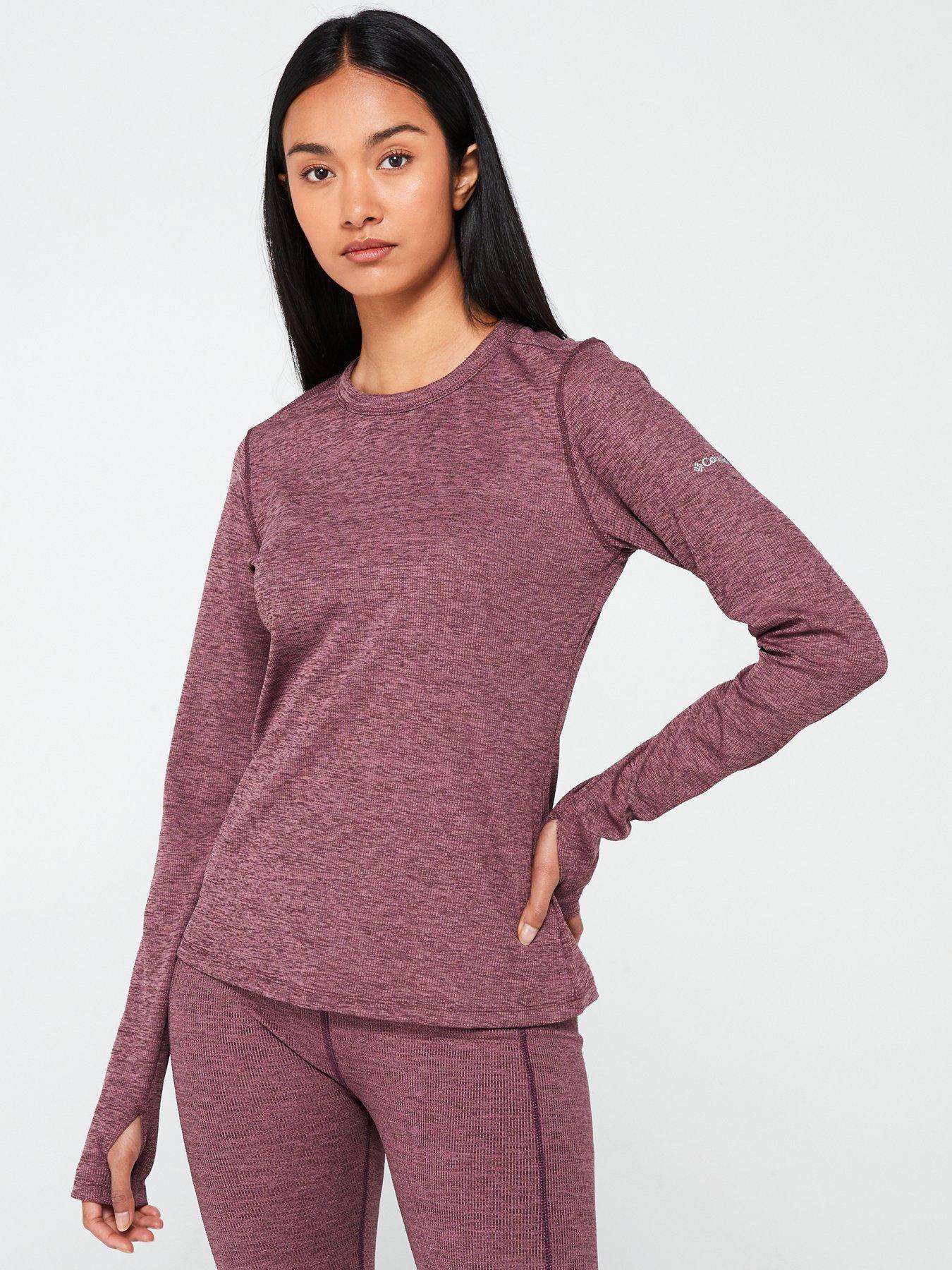 undefined Women's Boundless Days Knit Long Sleeve Crew Neck Top - Purple