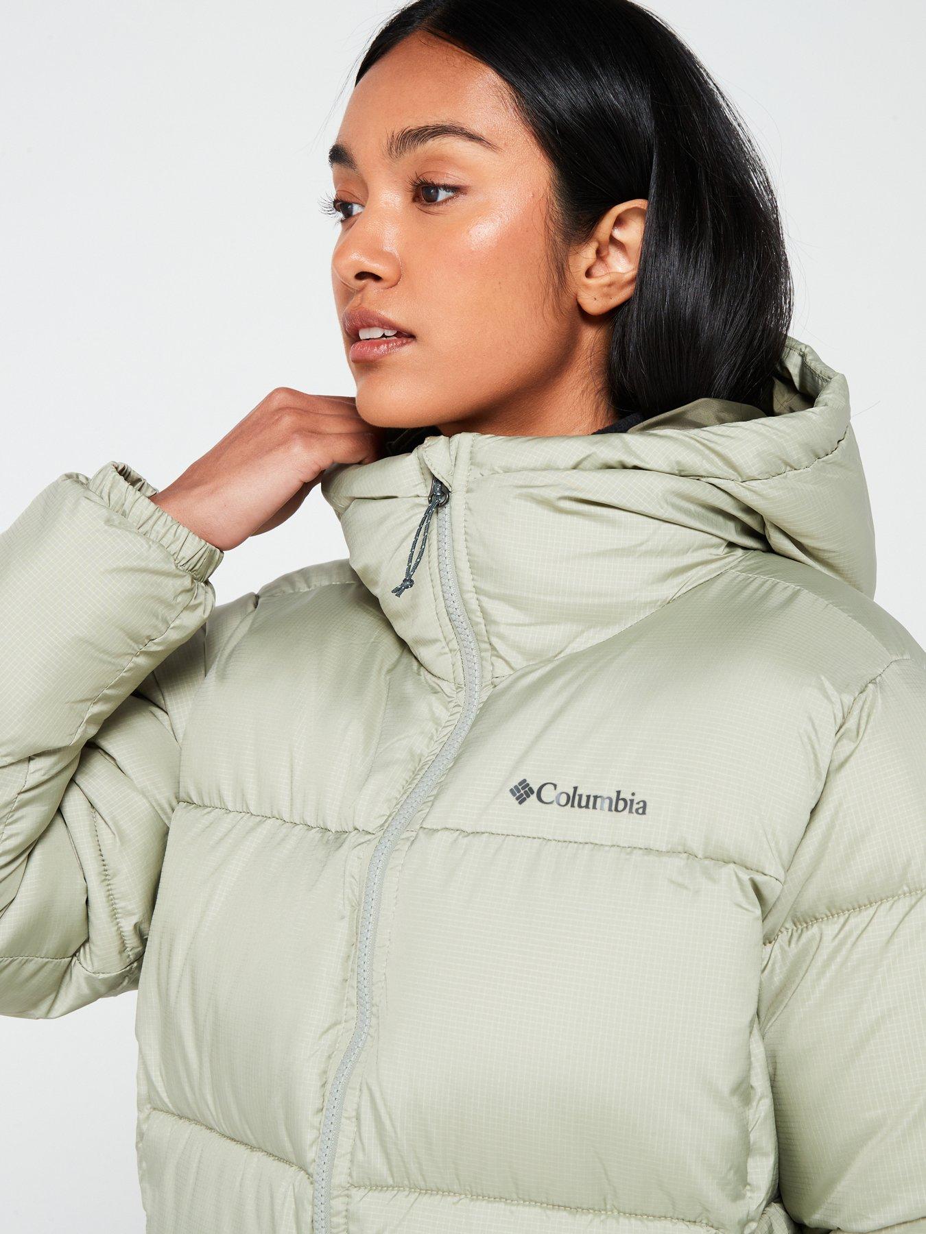 Columbia Women s Puffect II Mid Hooded Jacket Green Very