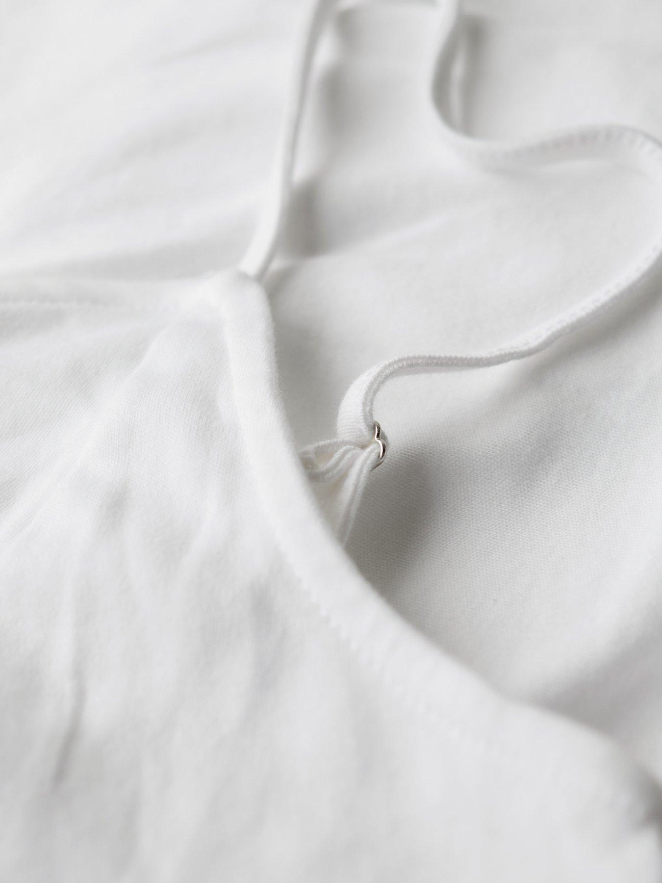 Image 5 of 5 of Superdry Tiered Jersey Cami Top - White