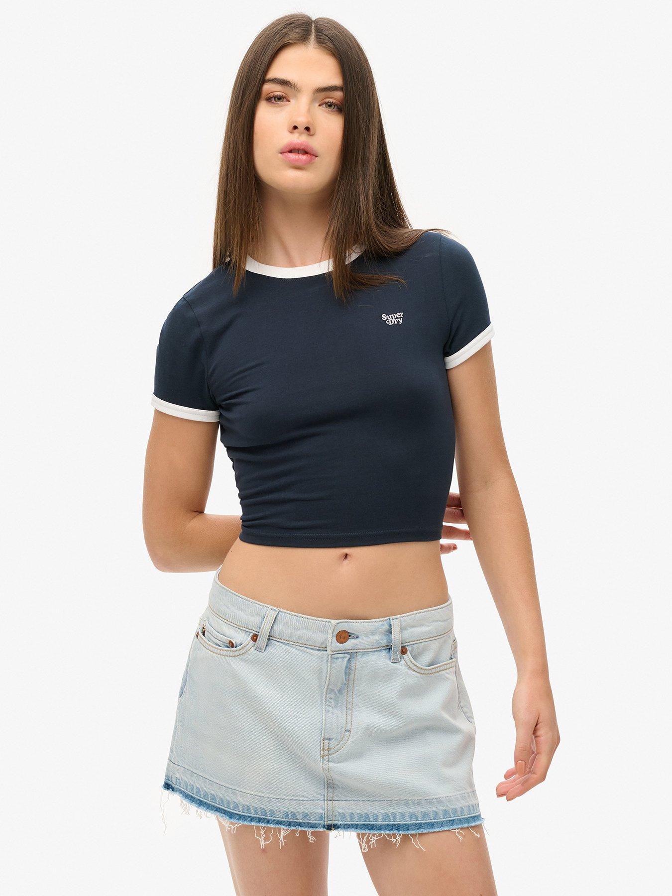 undefined Denim Mini Skirt - Blue