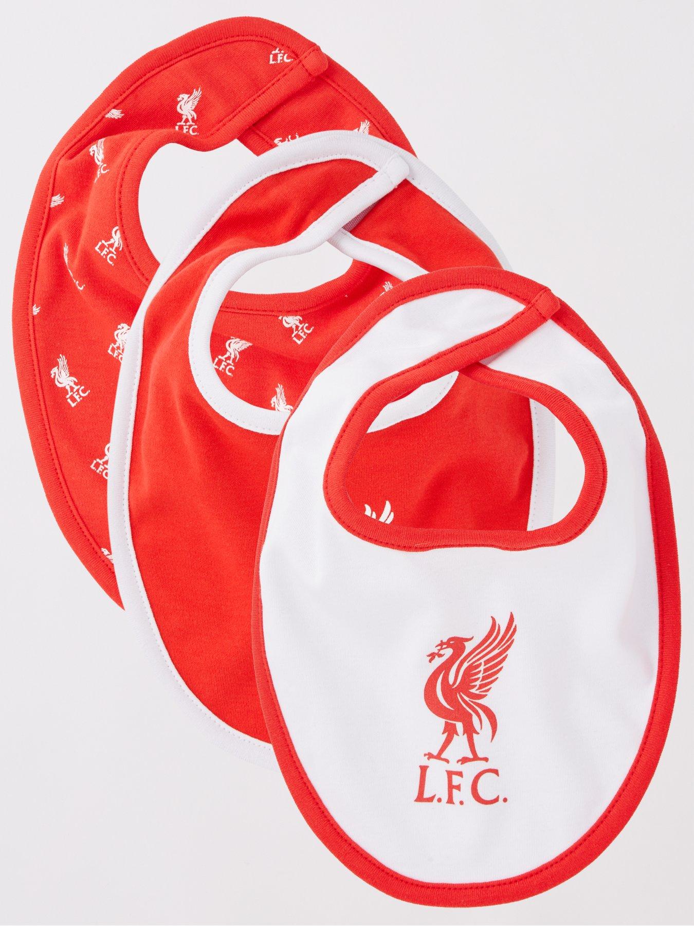 undefined Baby Liverpool 3 Pack Bibs - Red