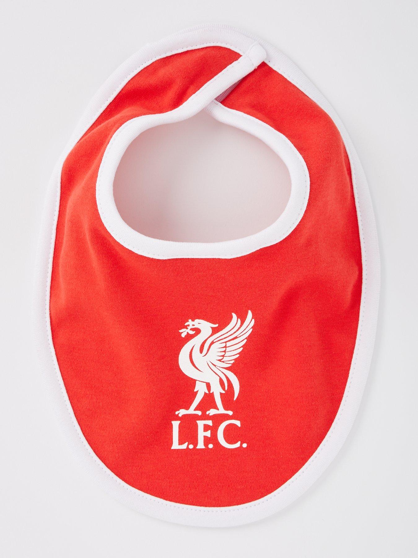 Image 2 of 5 of Liverpool FC Baby Liverpool 3 Pack Bibs - Red