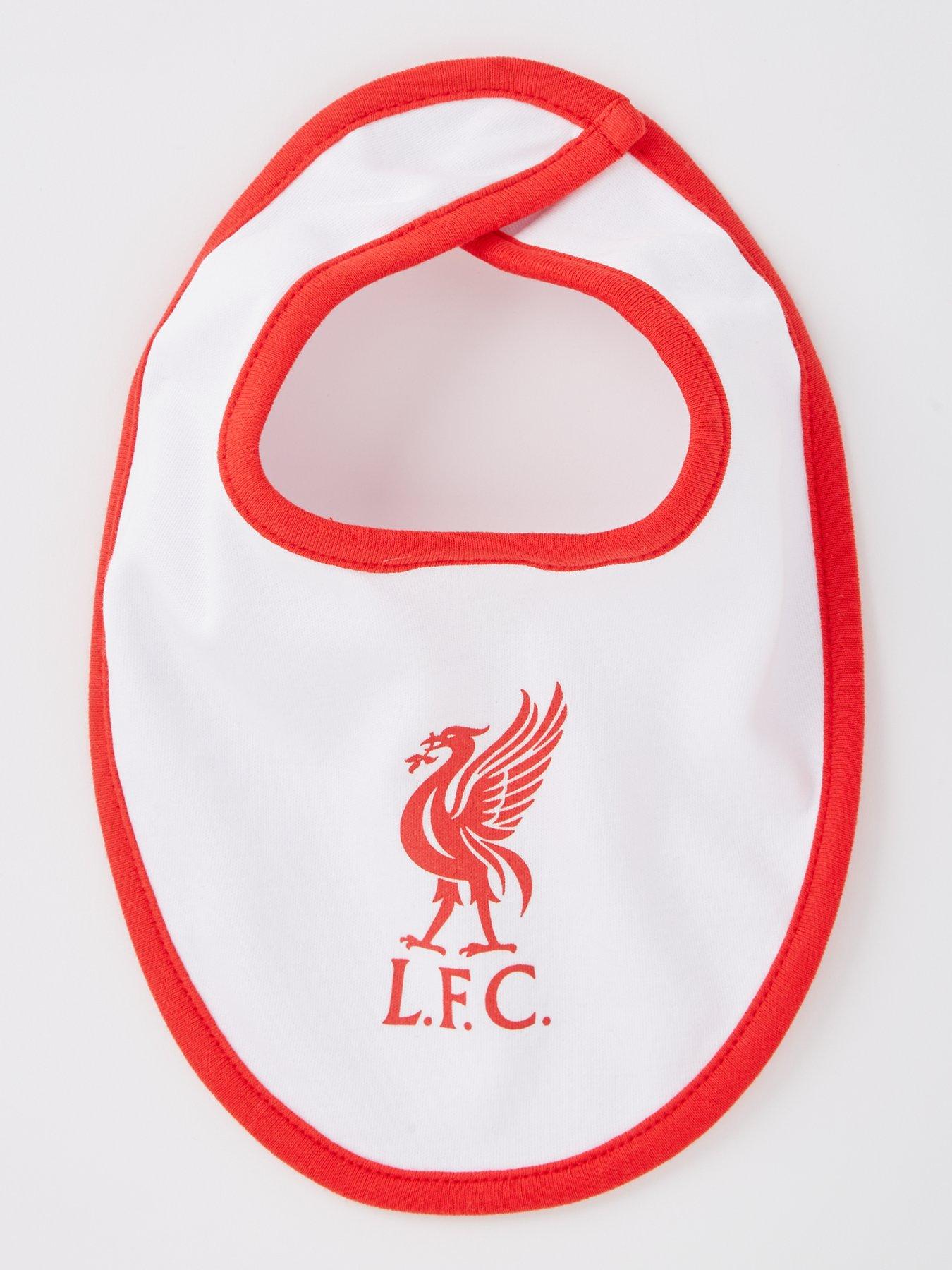 Image 3 of 5 of Liverpool FC Baby Liverpool 3 Pack Bibs - Red