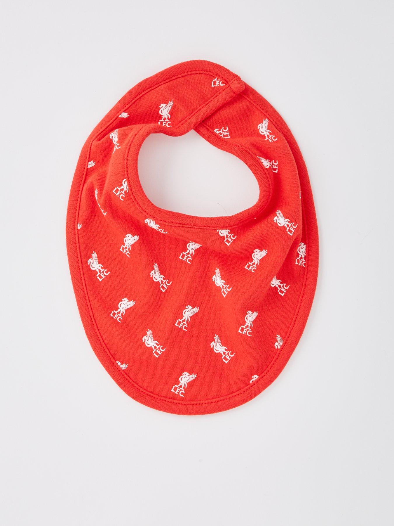 Image 4 of 5 of Liverpool FC Baby Liverpool 3 Pack Bibs - Red