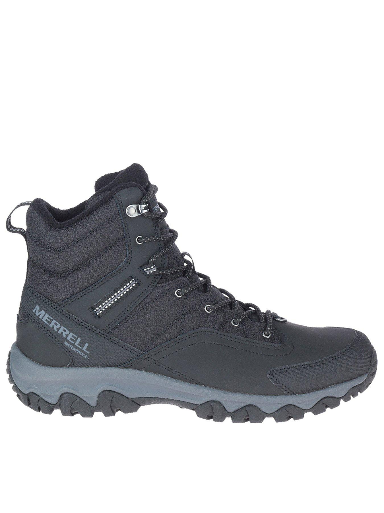 undefined Mens Thermo Akita Mid Waterproof Hiking Boots- Black