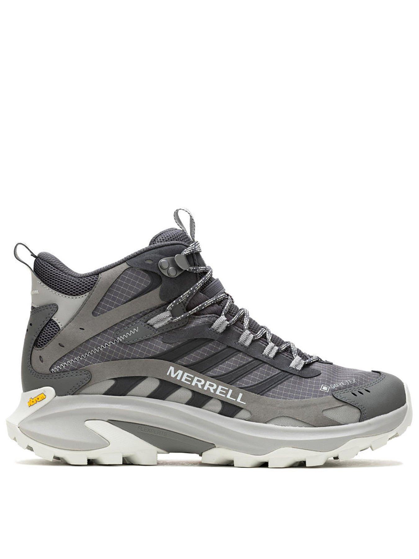 Merrell Mens Moab Speed 2 Mid Goretex Hiking Boots - Asphalt