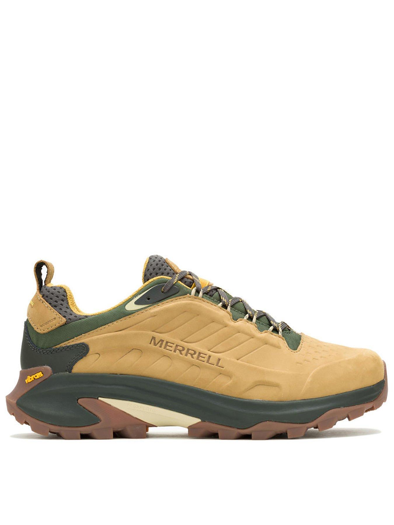 undefined Mens Moab Speed 2 Leather Waterproof Hiking Shoes - Tan