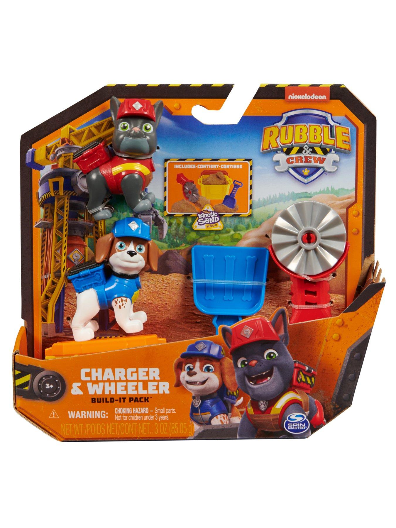 Image 2 of 7 of Rubble & Crew Rubble &amp; Crew -&nbsp;Charger and&nbsp;Wheeler Build-It Pack with Kinetic Sand