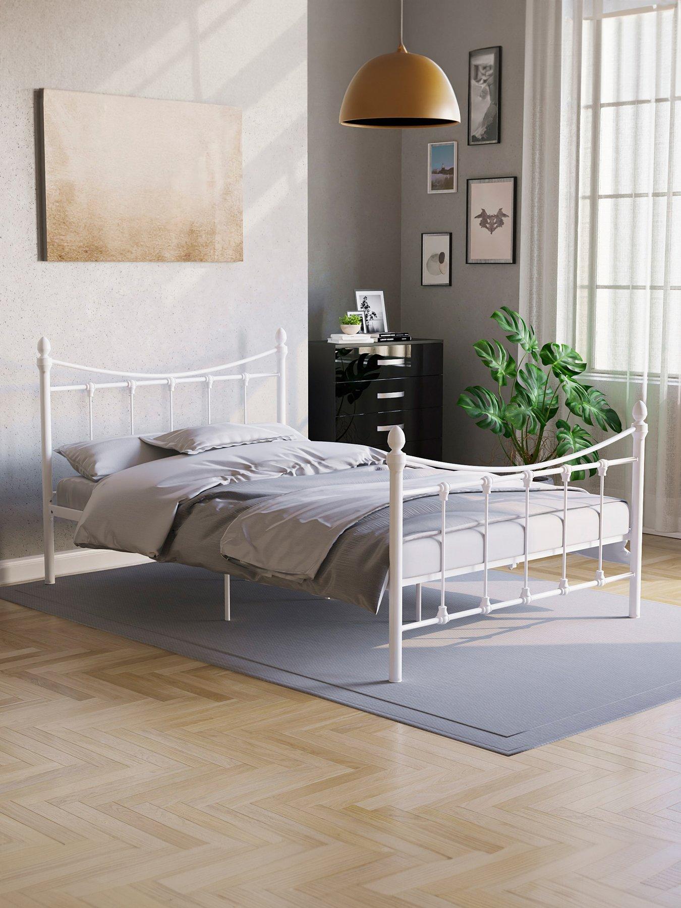 Product photograph of Vida Designs Paris Double Metal Bed from very.co.uk