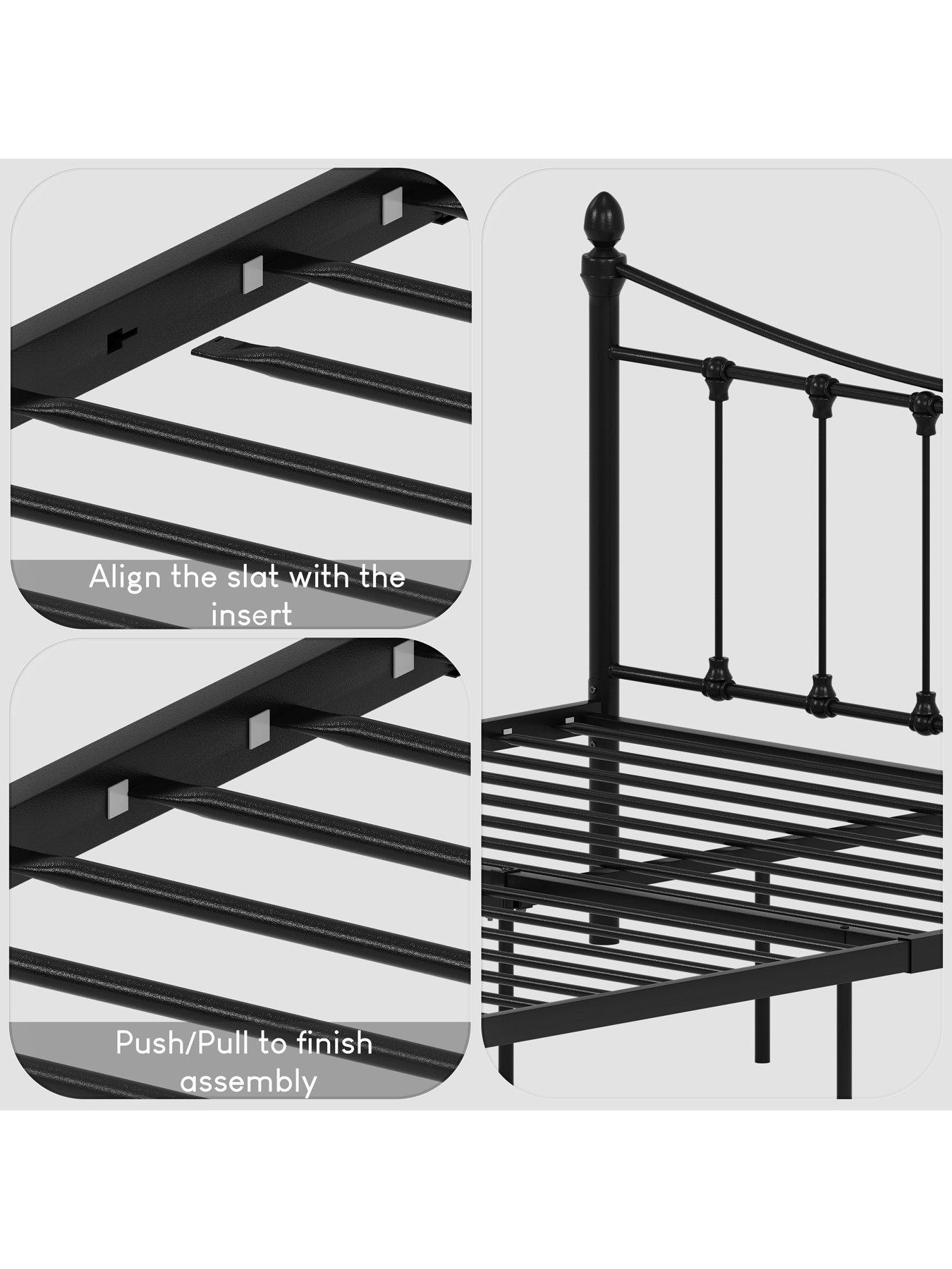 Image 4 of 5 of Vida Designs Paris Double Metal Bed