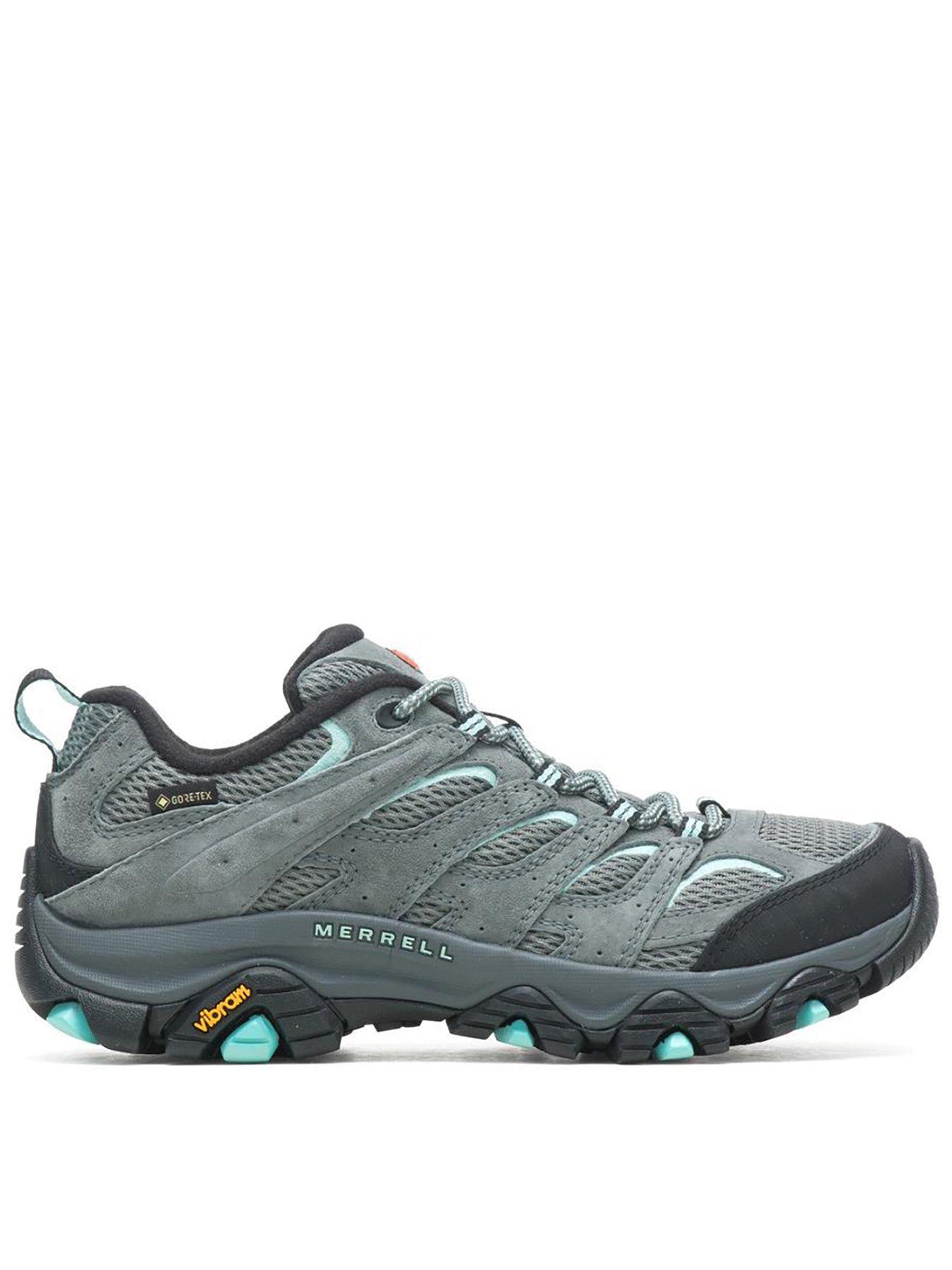 Merrell Womens Moab 3 Goretex Hiking Shoes, Green, Size 3.5, Women