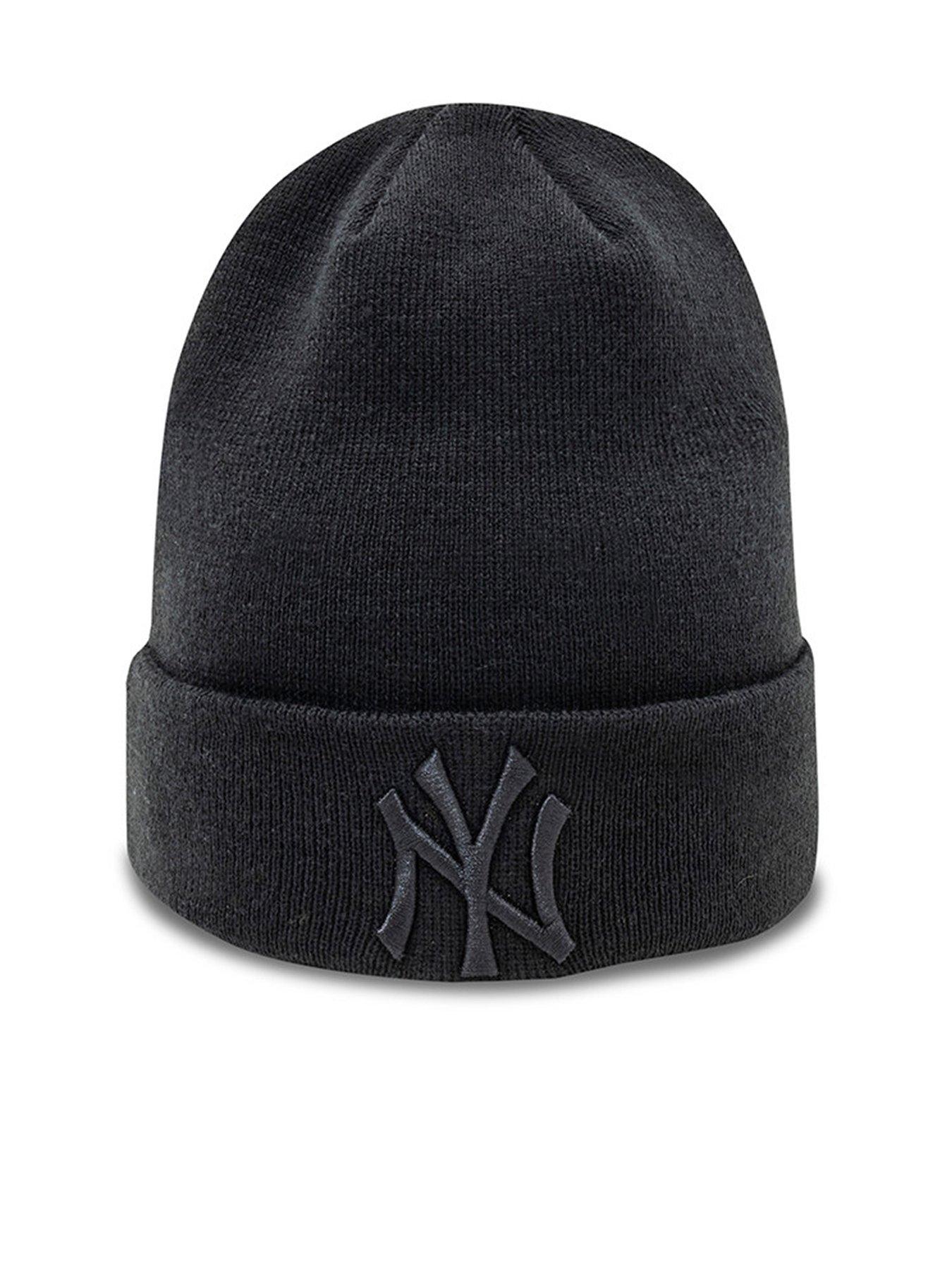 undefined Unisex Mlb Ny Yankees Beanie- Black/black