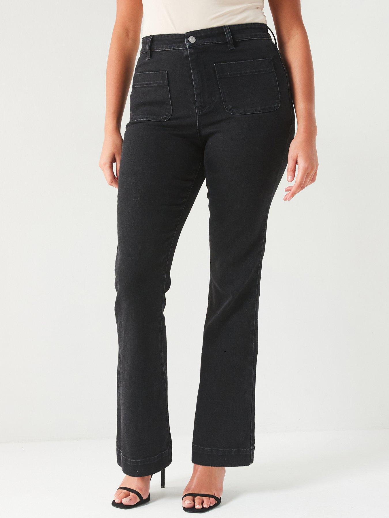 undefined Stretch Kickflare Jean - Black